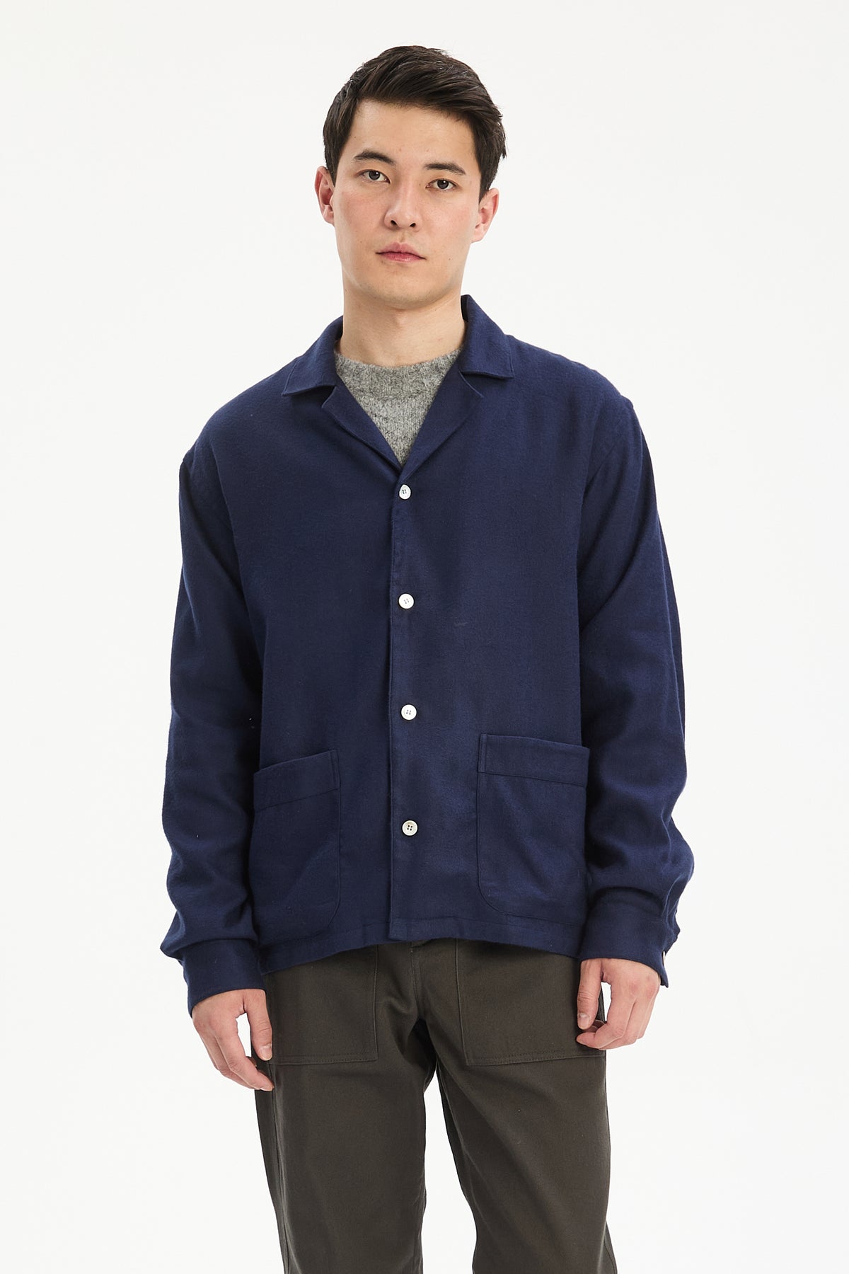 Lisboa Overshirt in Soft Portuguese Combed Tencel