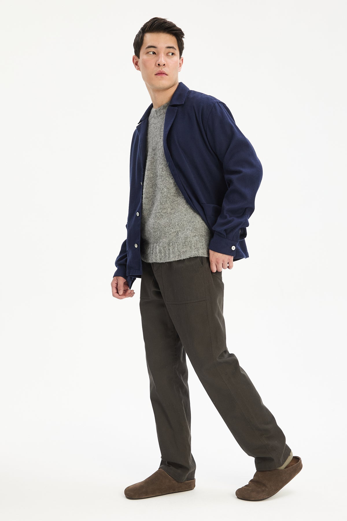Lisboa Overshirt in Soft Portuguese Combed Tencel