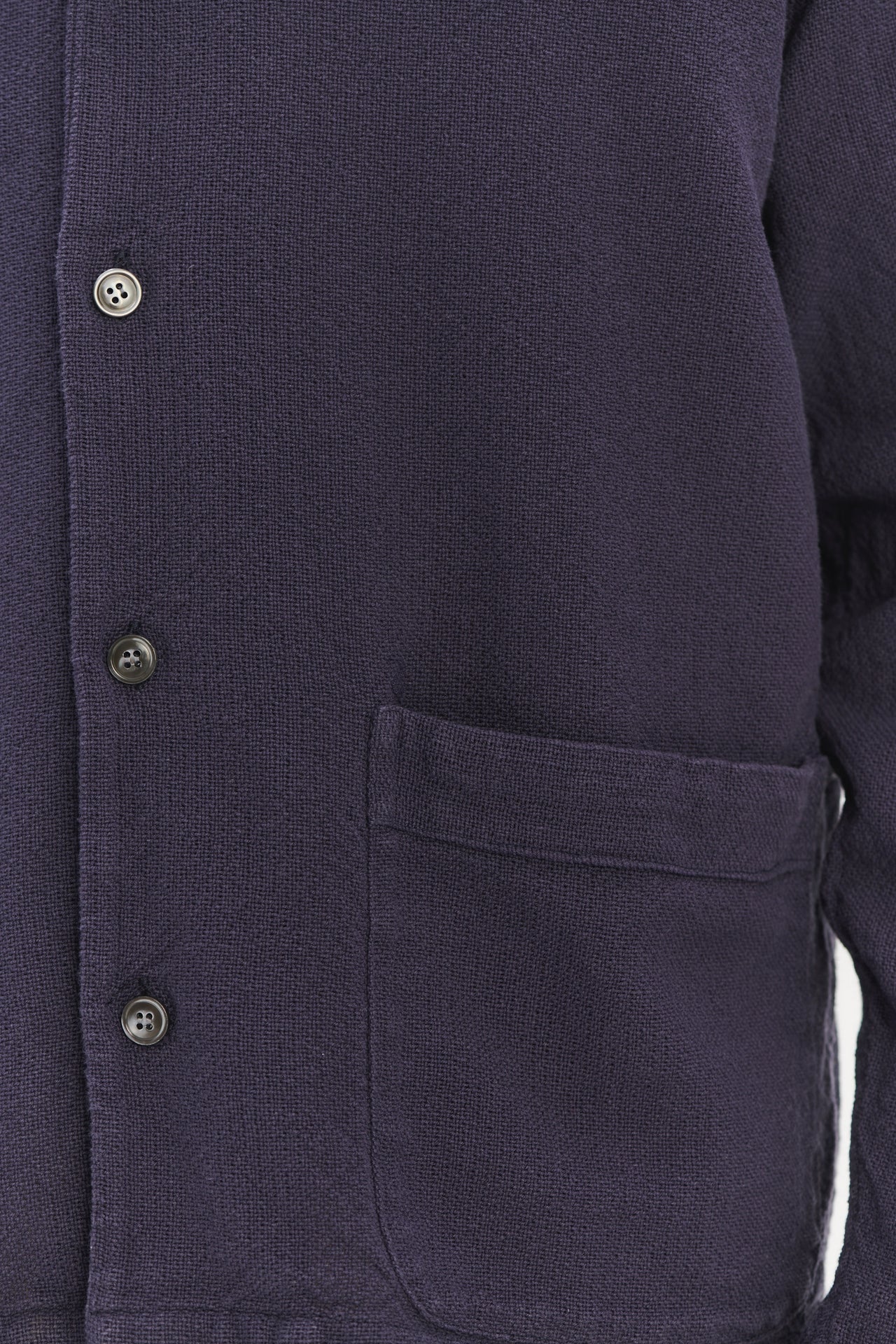 Workwear overshirt in a Navy Blue Structural Portuguese Cotton