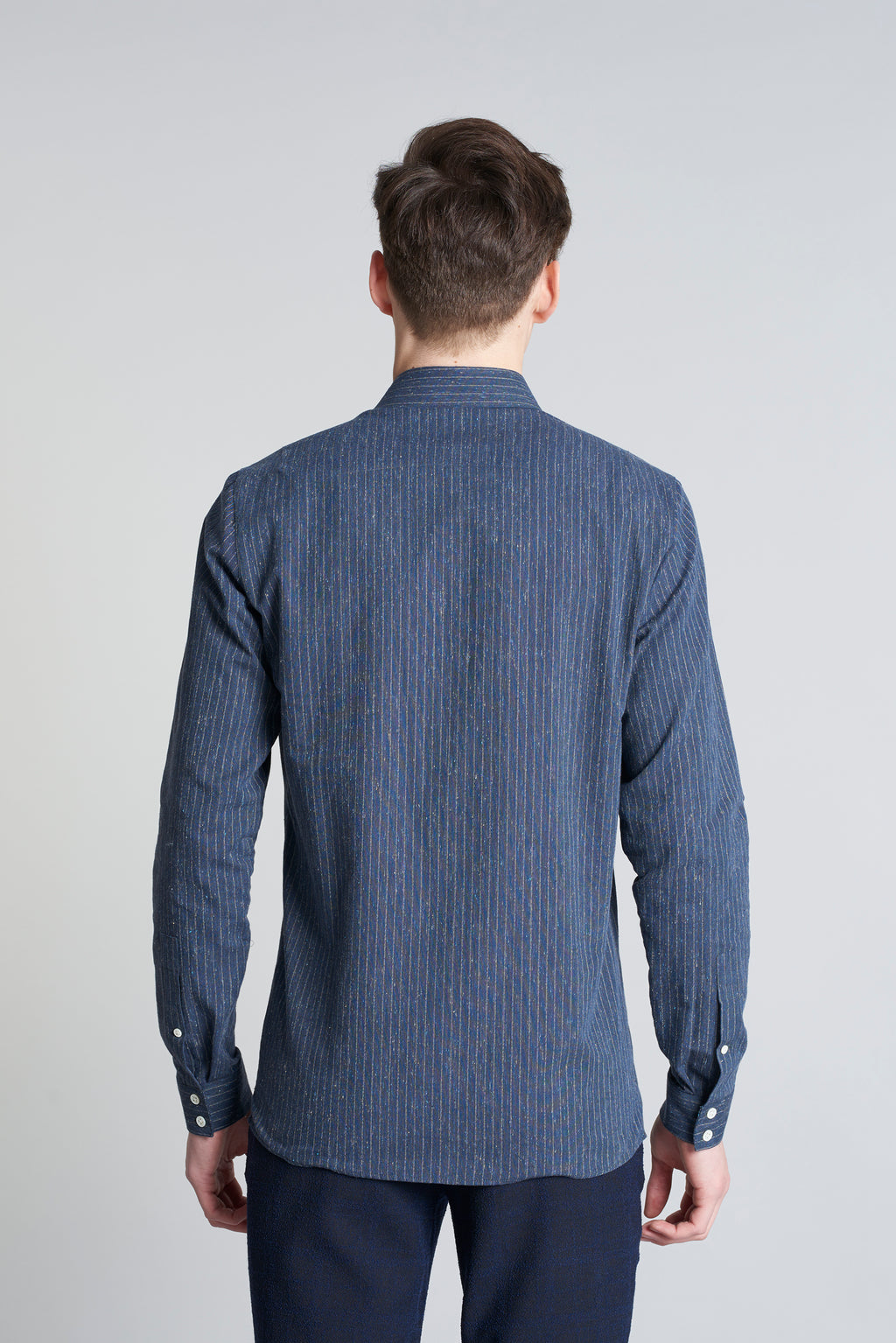 Proper Shirt in a Navy Blue Finest Italian Cotton