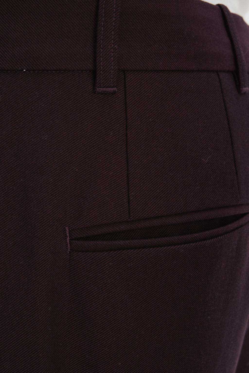 Amsterdam Trousers in the Wine Finest Italian Cotton by Subalpino