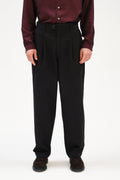 Amsterdam Trousers in Winter Anthracite Chino from Subalpino Mill