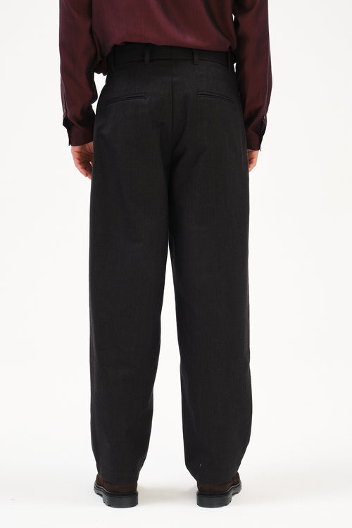 Amsterdam Trousers in Winter Anthracite Chino from Subalpino Mill