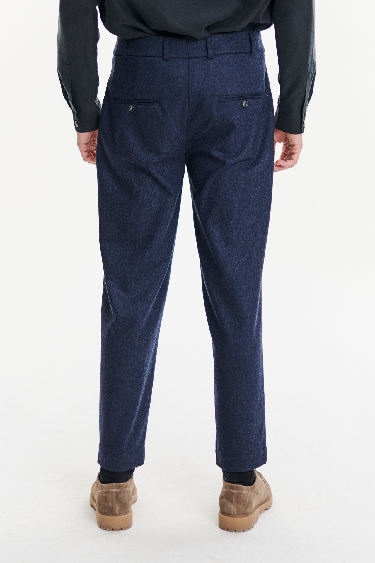 Pre-Order: Genuine Trousers in the Finest Navy Virgin Wool and Cashmere from Giuseppe Botto