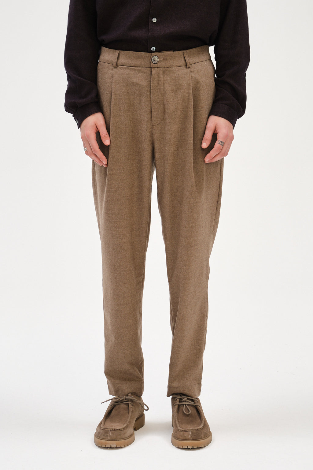 Genuine Trousers in the Finest Camel Virgin Wool from Giuseppe Botto