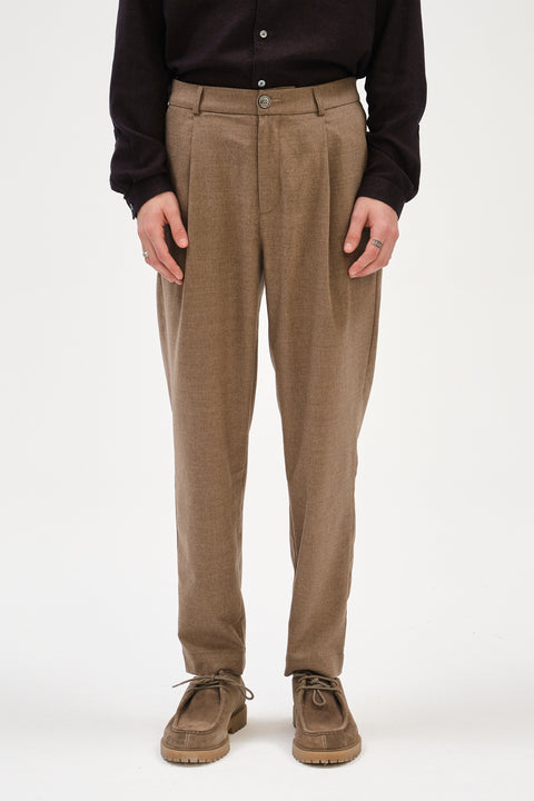 Genuine Trousers in the Finest Camel Virgin Wool from Giuseppe Botto