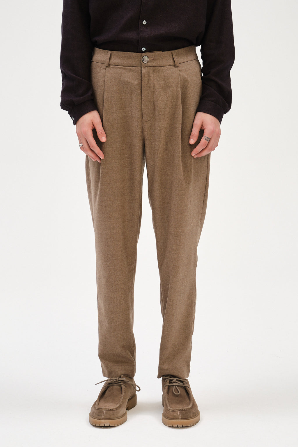 Genuine Trousers in the Finest Camel Virgin Wool from Giuseppe Botto
