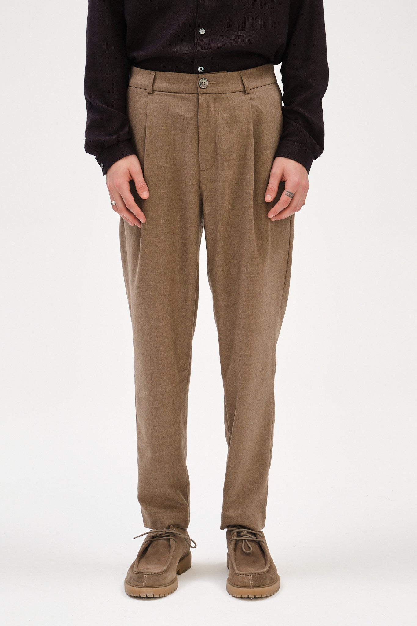 Genuine Trousers in the Finest Camel Virgin Wool from Giuseppe Botto