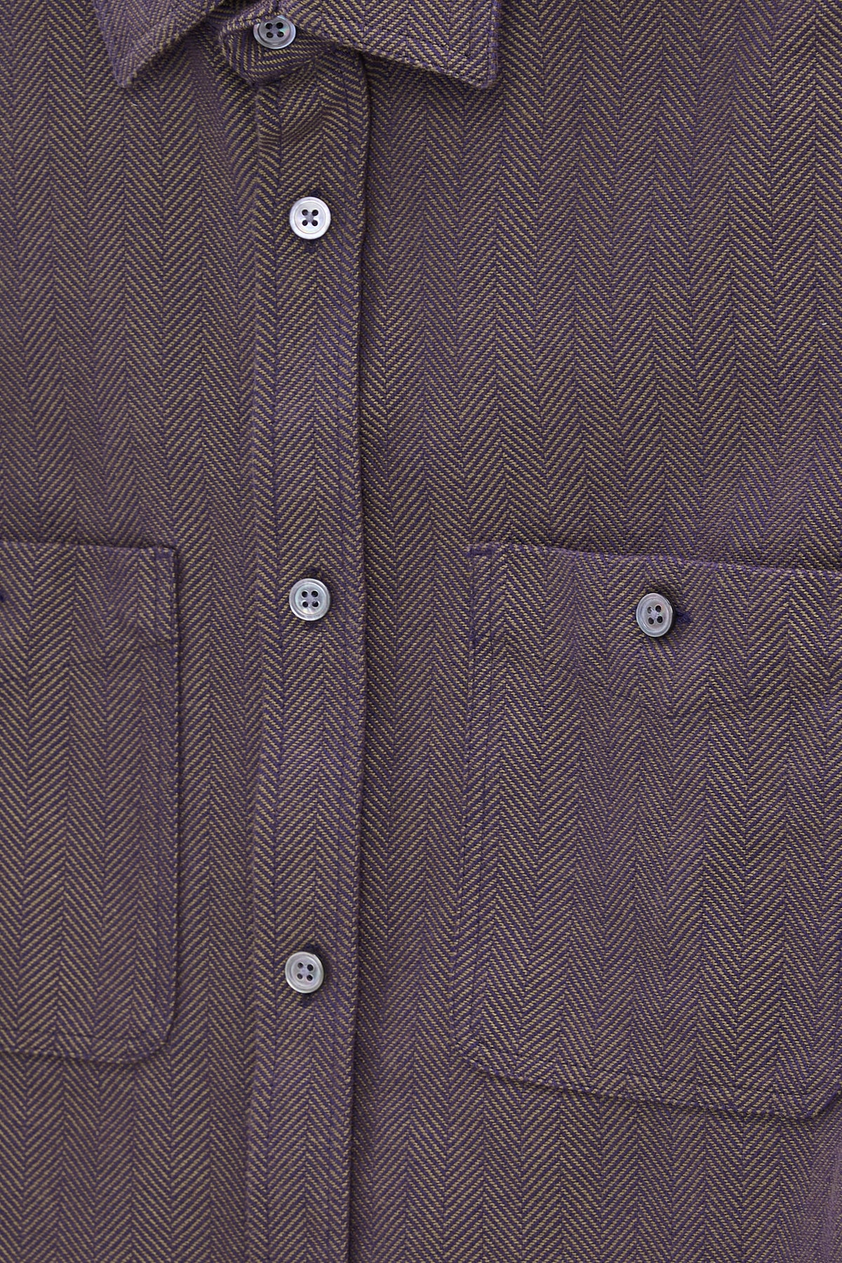 Gent Overshirt in Rust Portuguese Herringbone