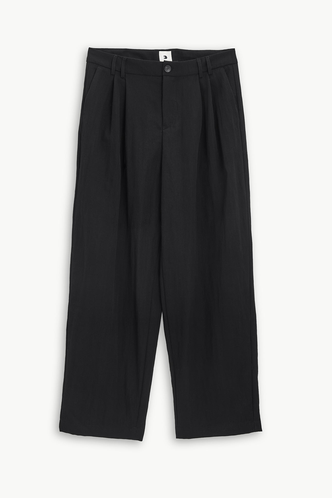 Utrecht Trousers in Black Italian Wool Twist