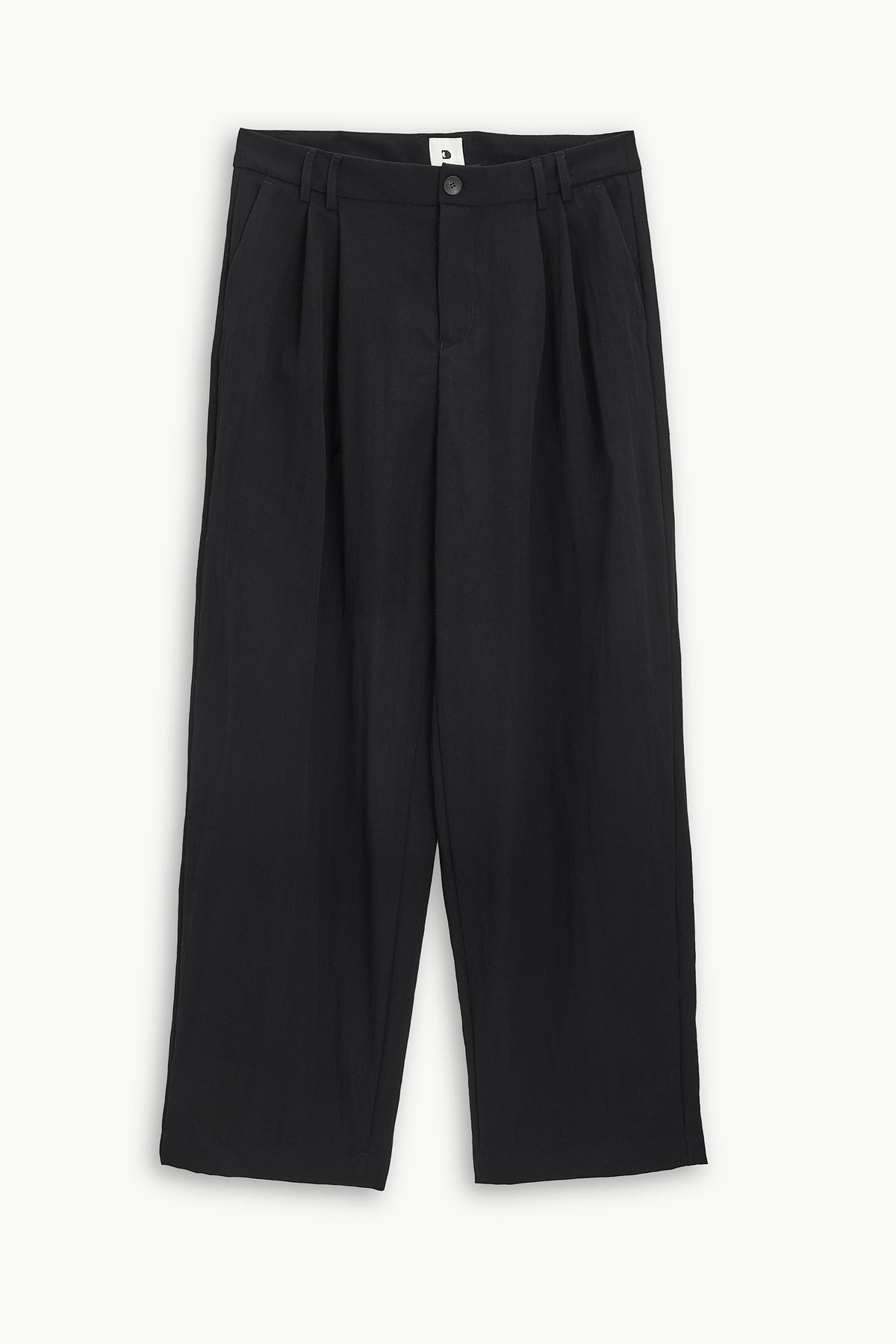 Utrecht Trousers in Black Italian Wool Twist