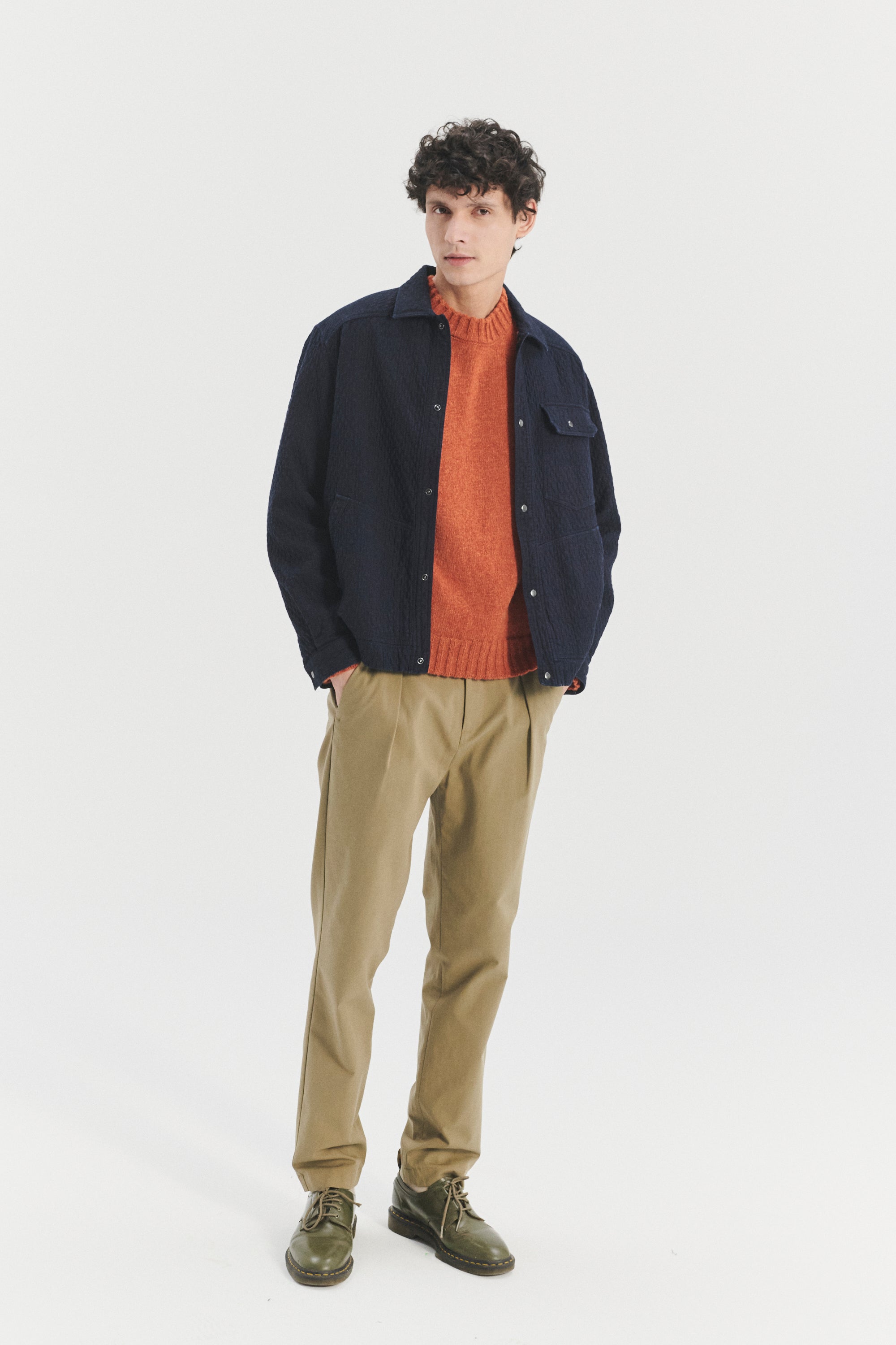 French Workwear Jacket in the finest Deep Blue Japanese Cotton Denim