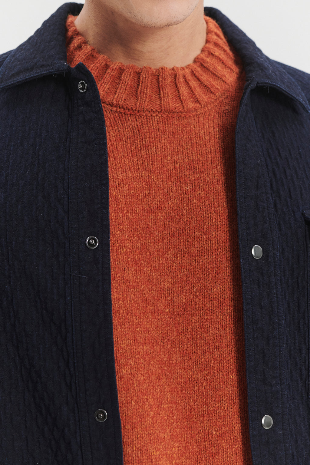 French Workwear Jacket in the finest Deep Blue Japanese Cotton Denim