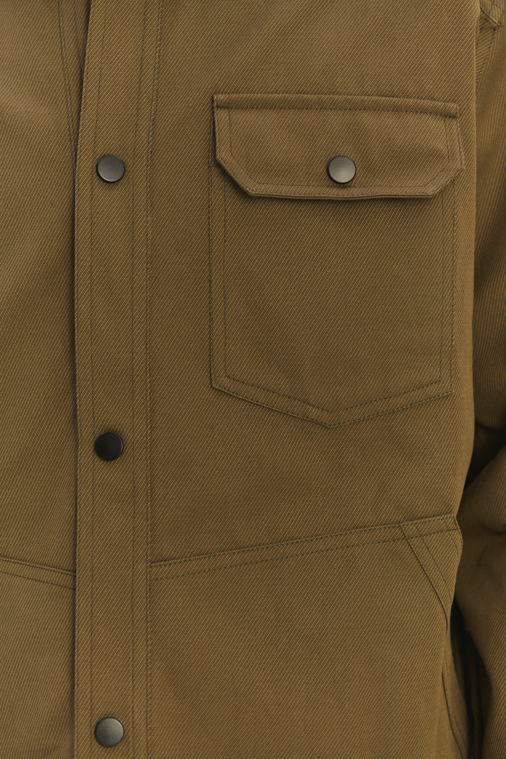 French Workwear Jacket in a Moss Green Sturdy Italian Organic Cotton