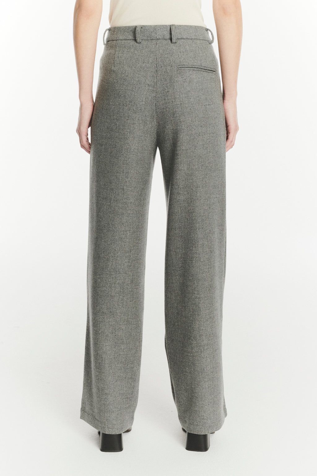 Slick Trousers in the Finest Light Grey Soft Virgin Wool and Cashmere