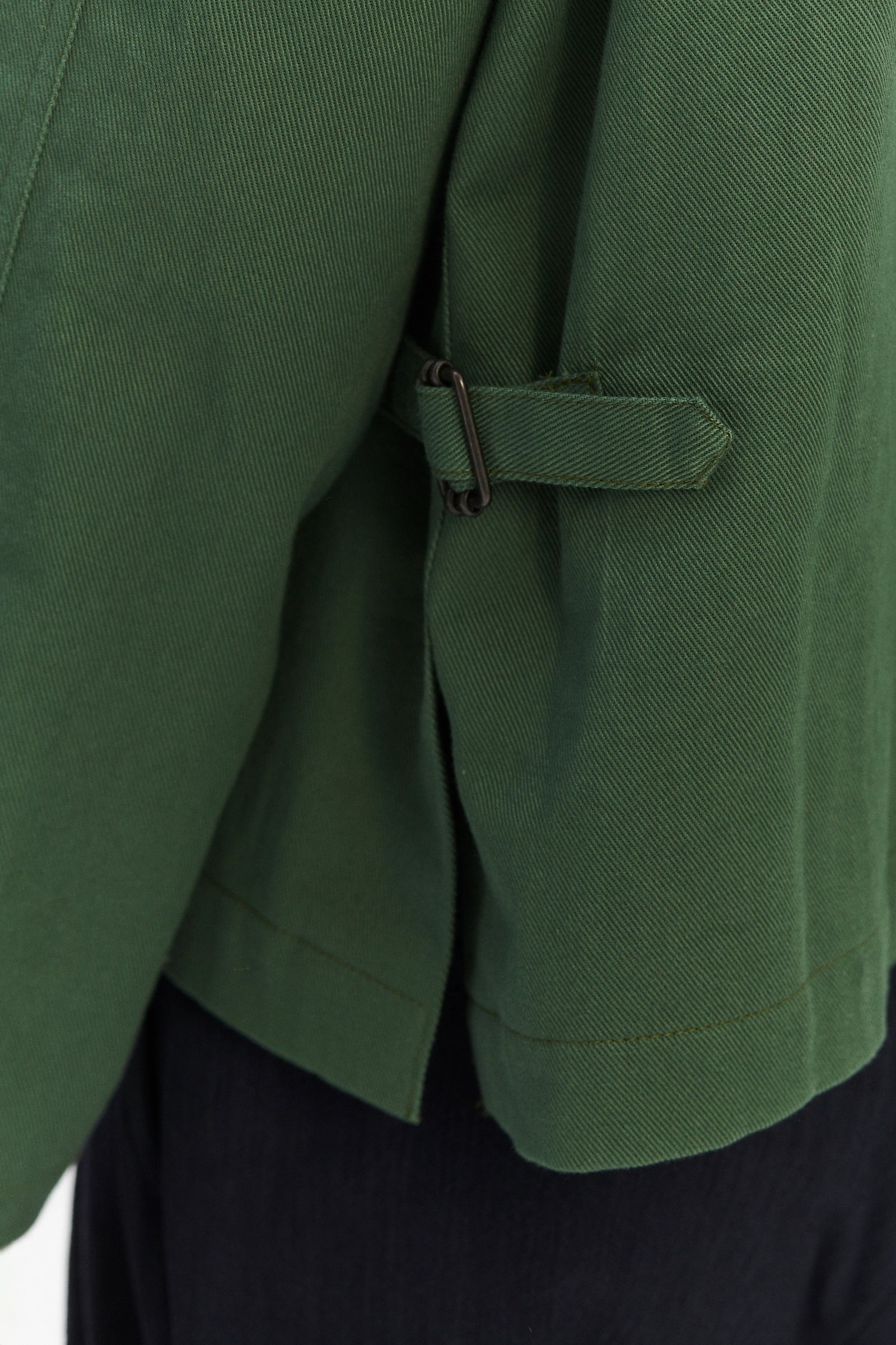 Palermo Workwear Jacket in an Opulent Green Japanese Cotton