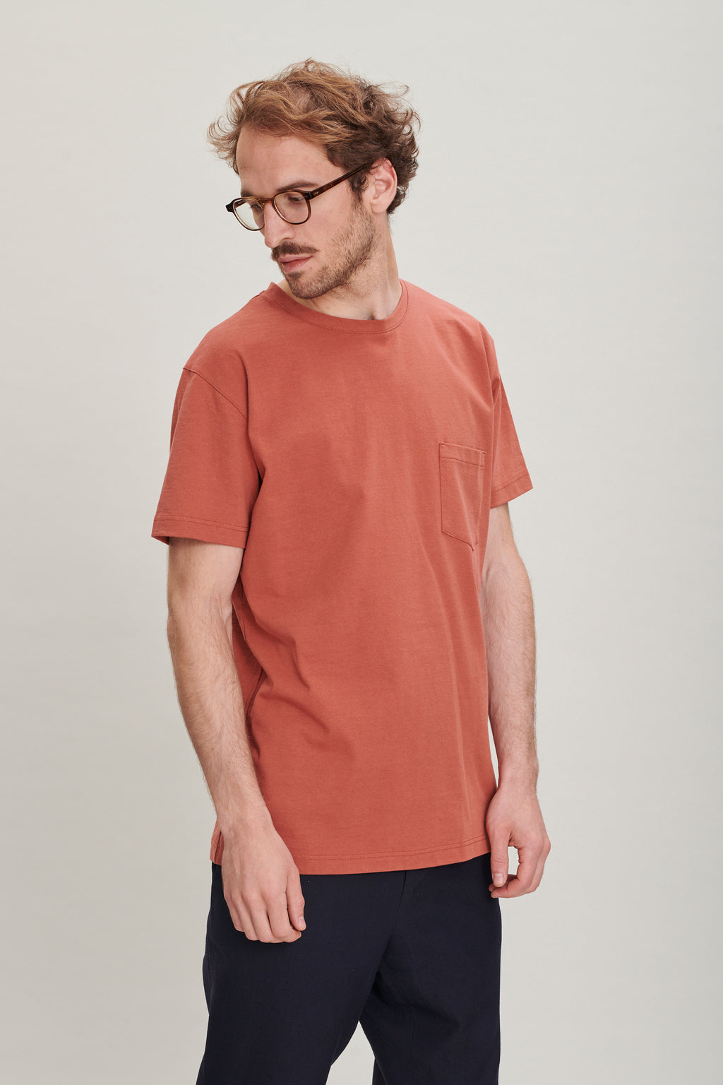 T-Shirt in a Rusty Japanese Cotton Jersey