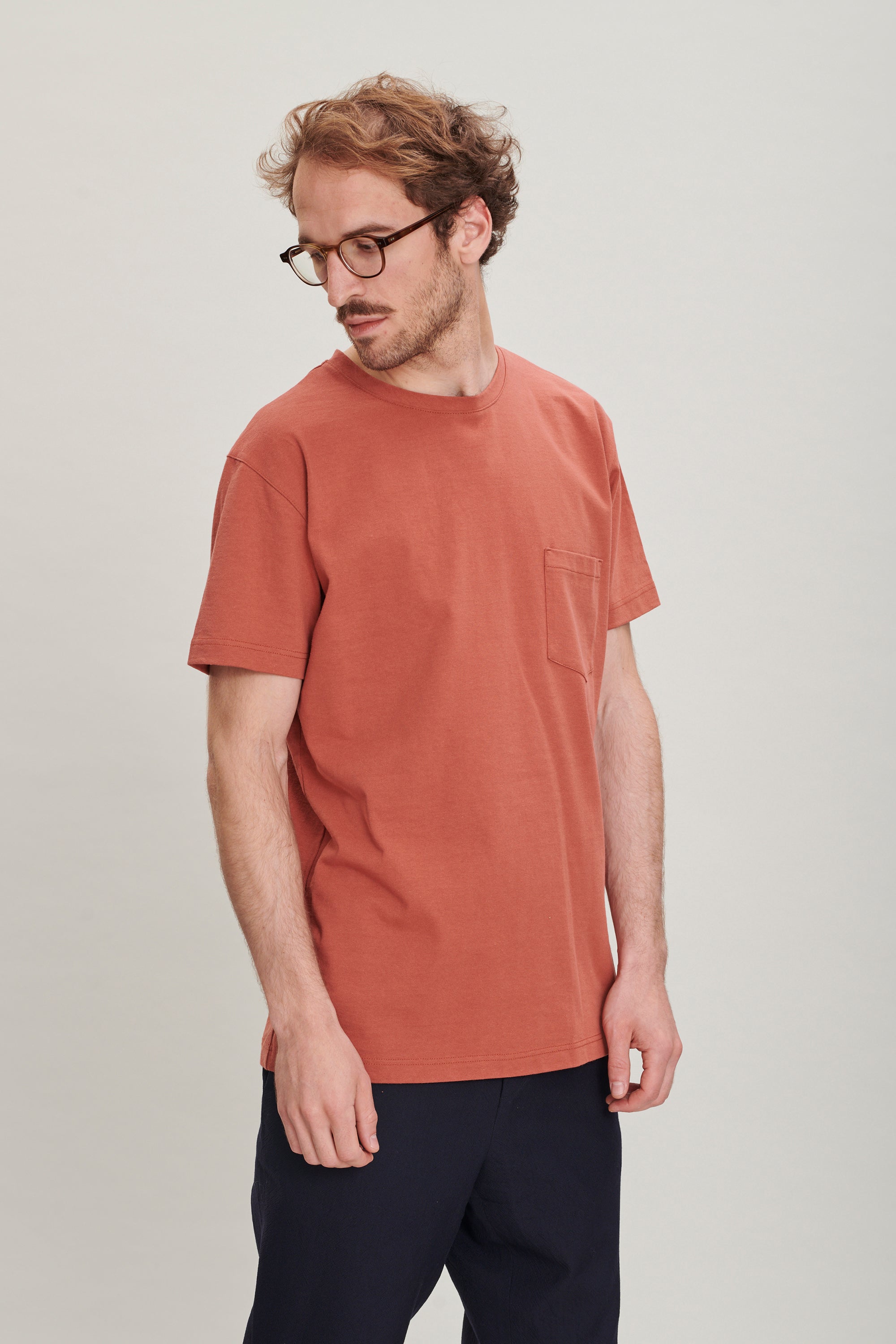 T-Shirt in a Rusty Japanese Cotton Jersey