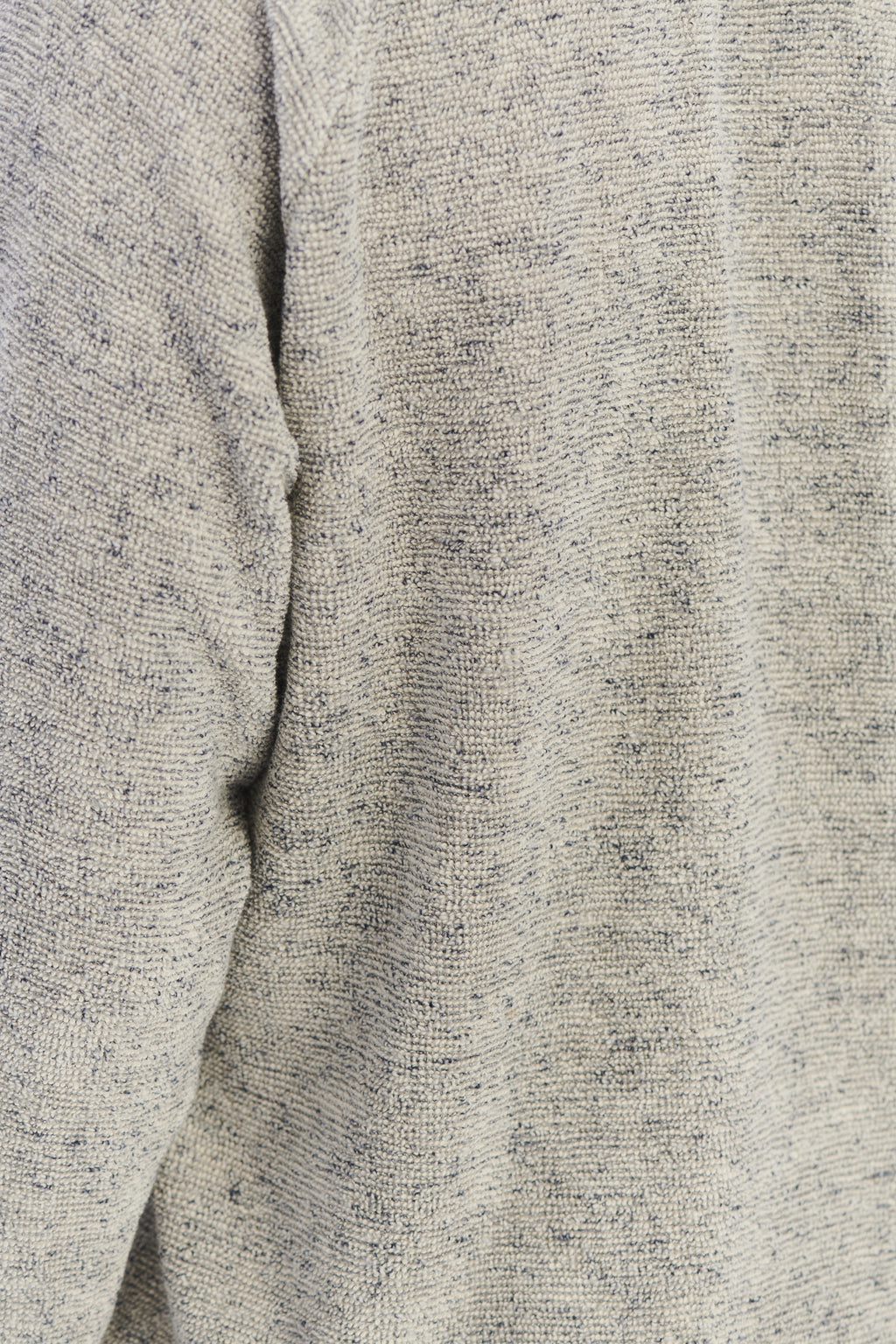 Long Sleeve Sweatshirt in a Grey White Japanese Cotton Subtly Looped Jersey