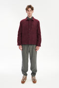 Snap Button Jacket in Italian Recycled Wool and Cotton with MEIDA