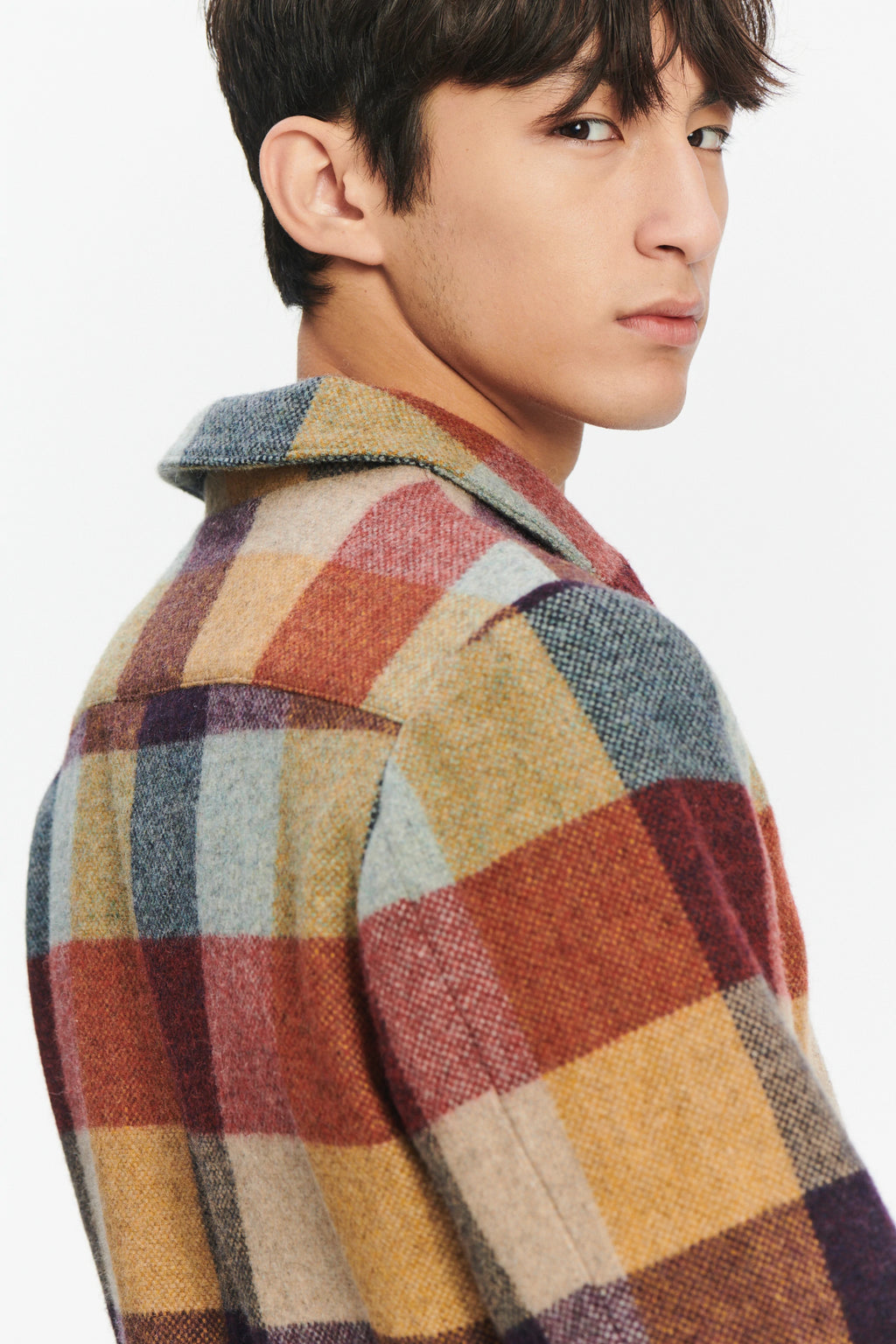 Snap Button Jacket in a Recycled Wool with MEIDA