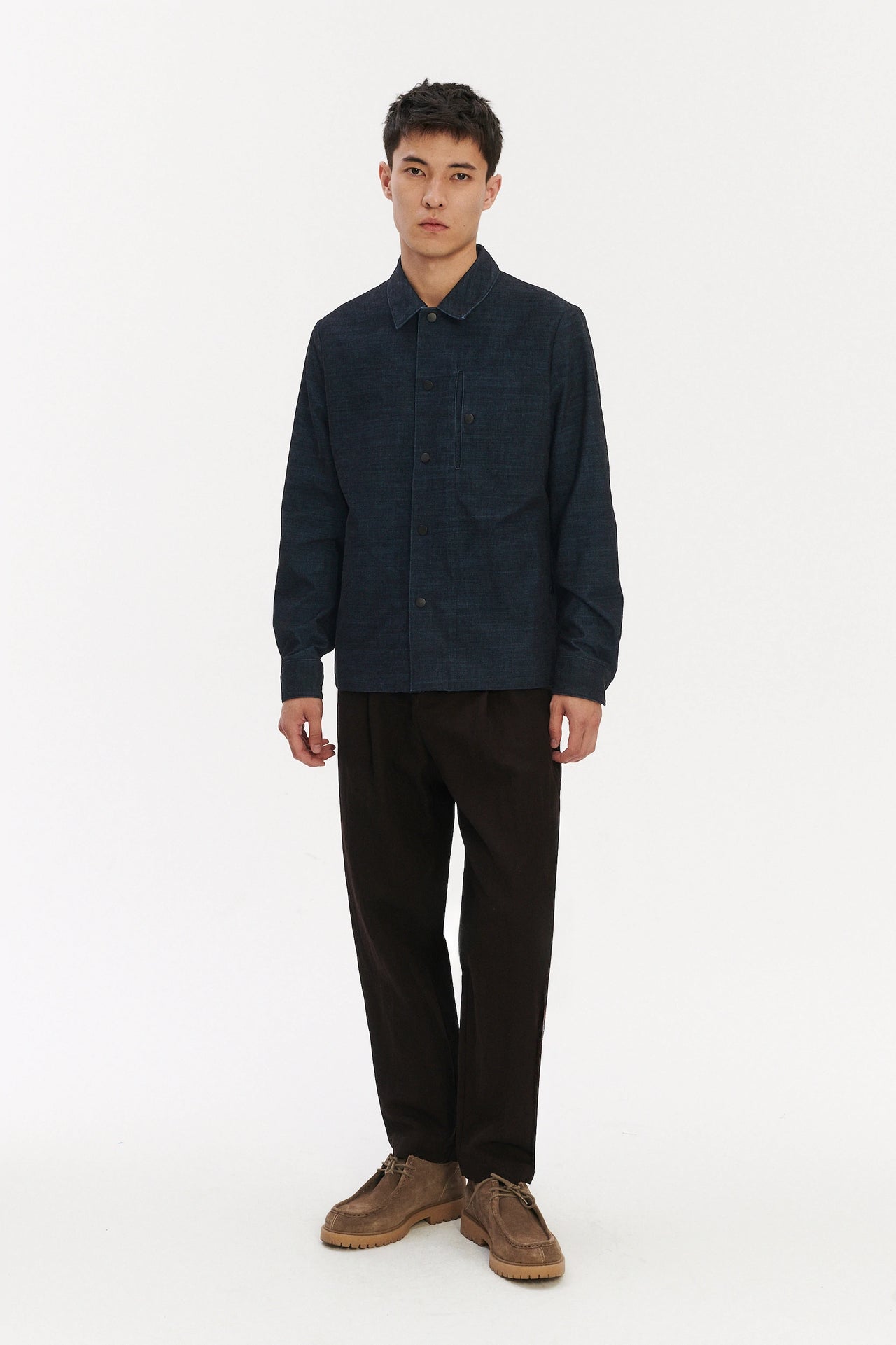 Snap Button Jacket in Italian Corduroy