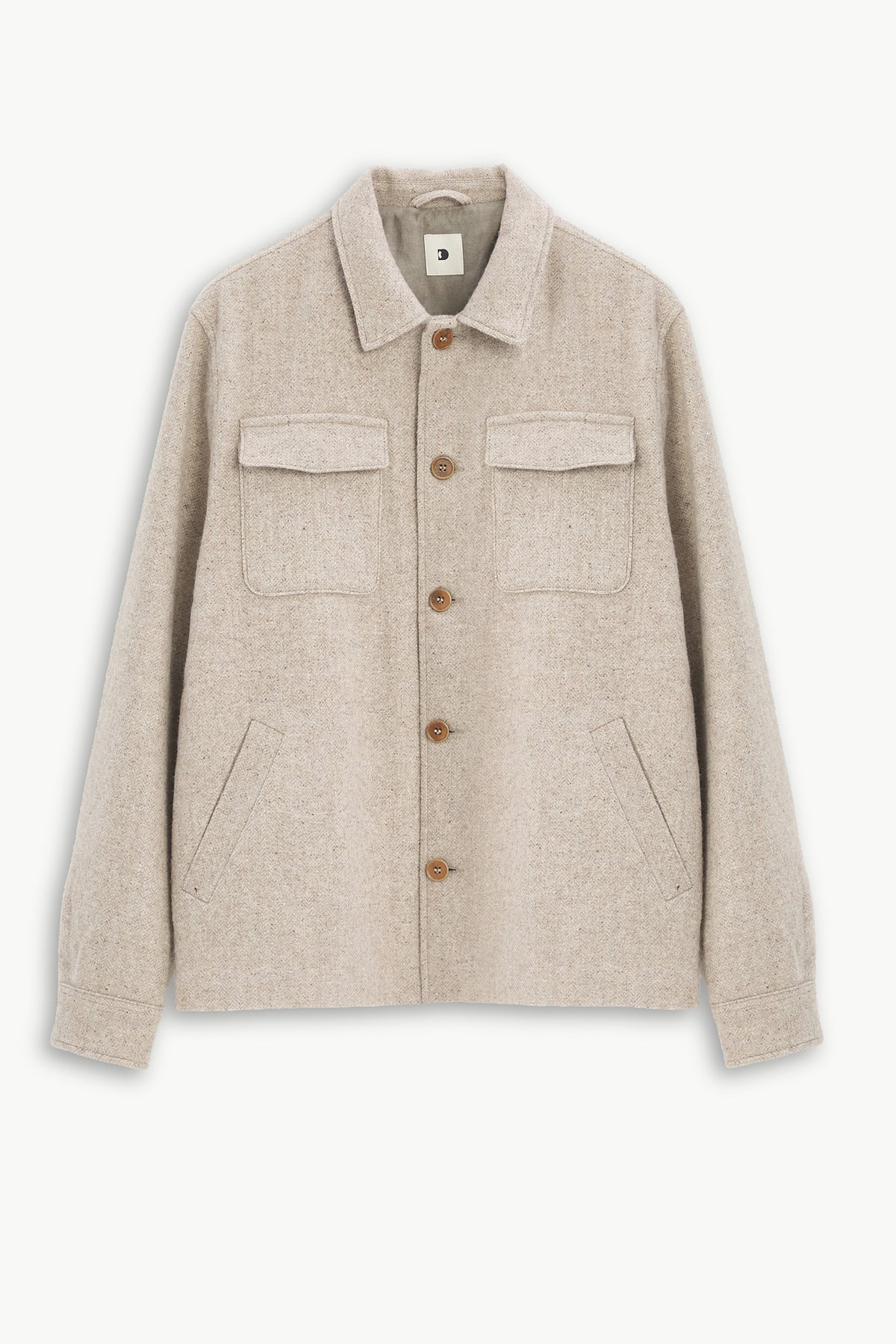 Jacket in a Recycled Italian Wool and Polyamide