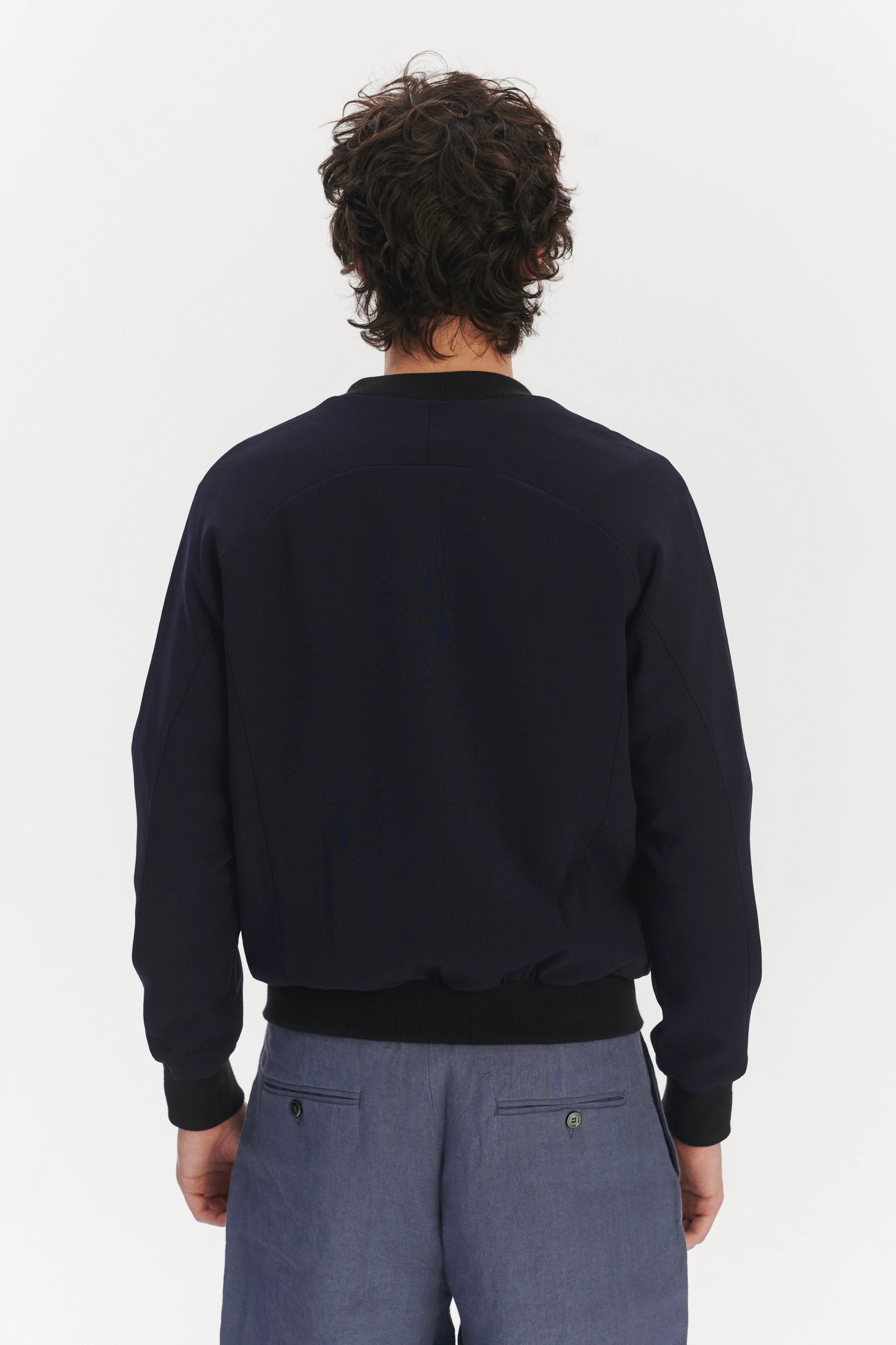 Bomber Jacket in the Modern Technical Wool from Vitale Barberis Canonico