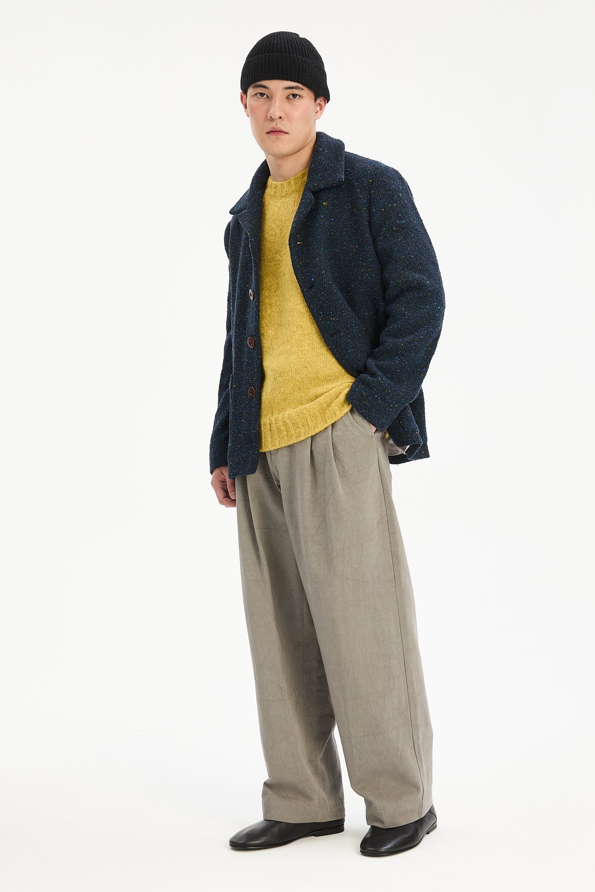 Torino Jacket in Navy Italian Wool