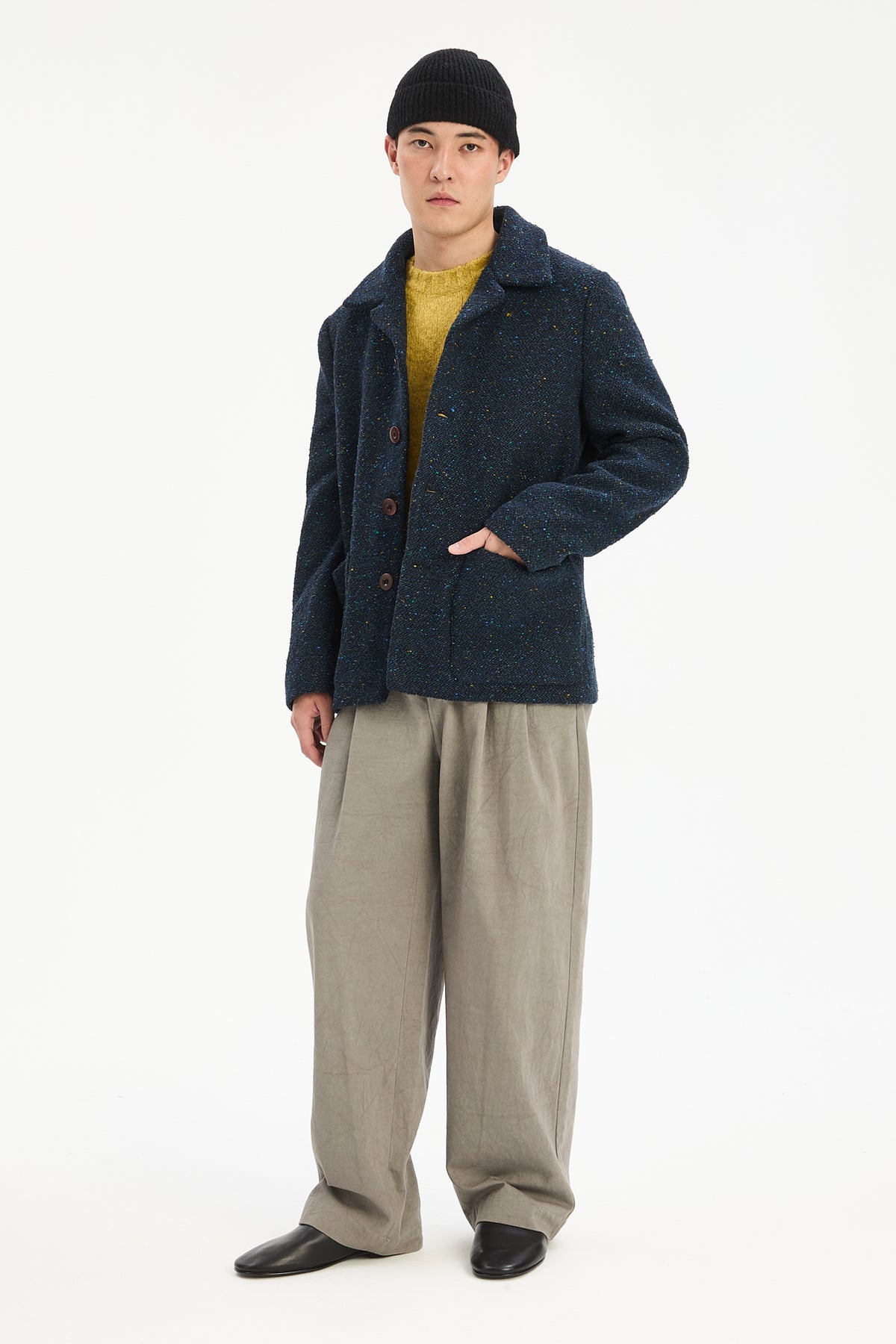 Torino Jacket in Navy Italian Wool
