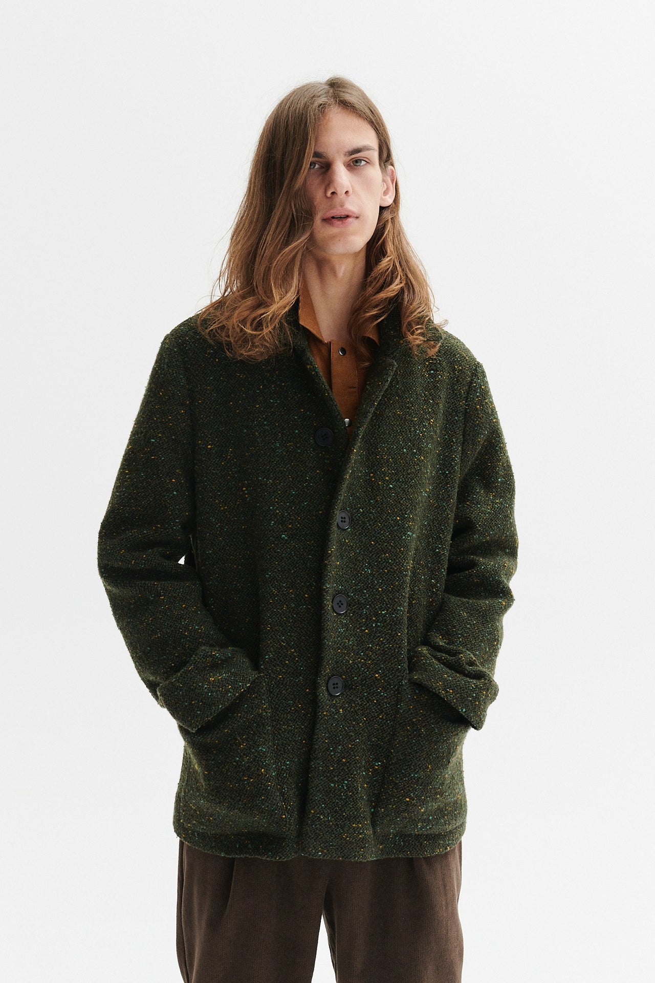 Made to Order : Jacket in a Green Italian Virgin Wool