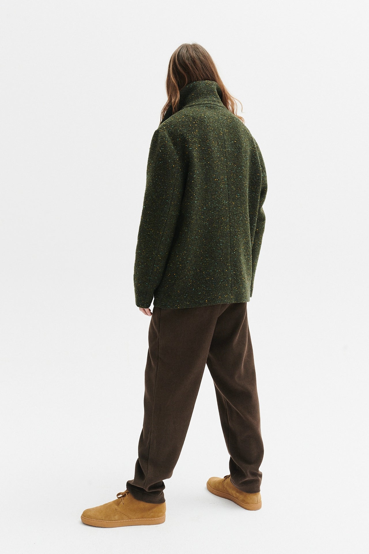 Made to Order : Jacket in a Green Italian Virgin Wool