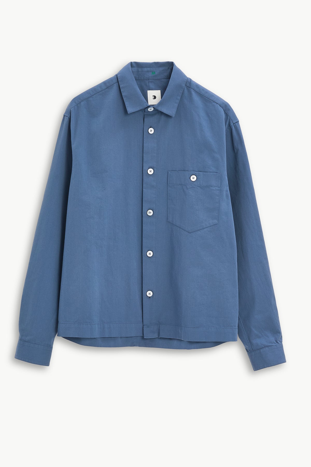 Architect's Shirt in Blue Organic Cotton