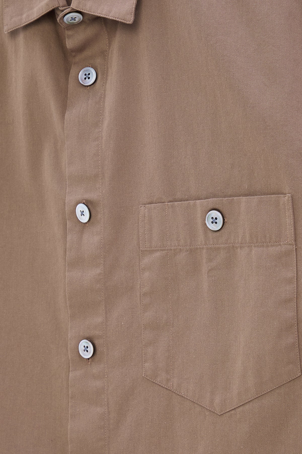 Architect's Shirt in Taupe Organic Cotton
