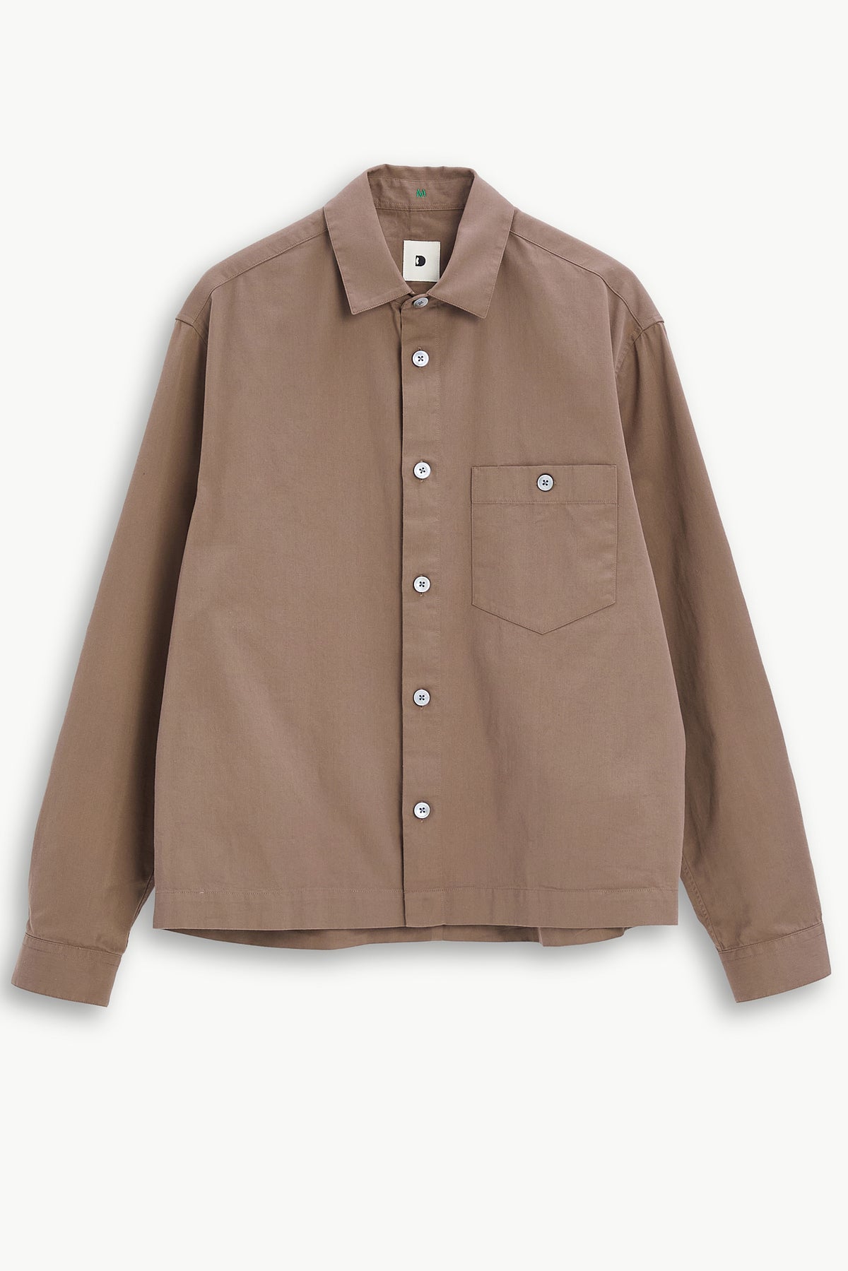 Architect's Shirt in Taupe Organic Cotton