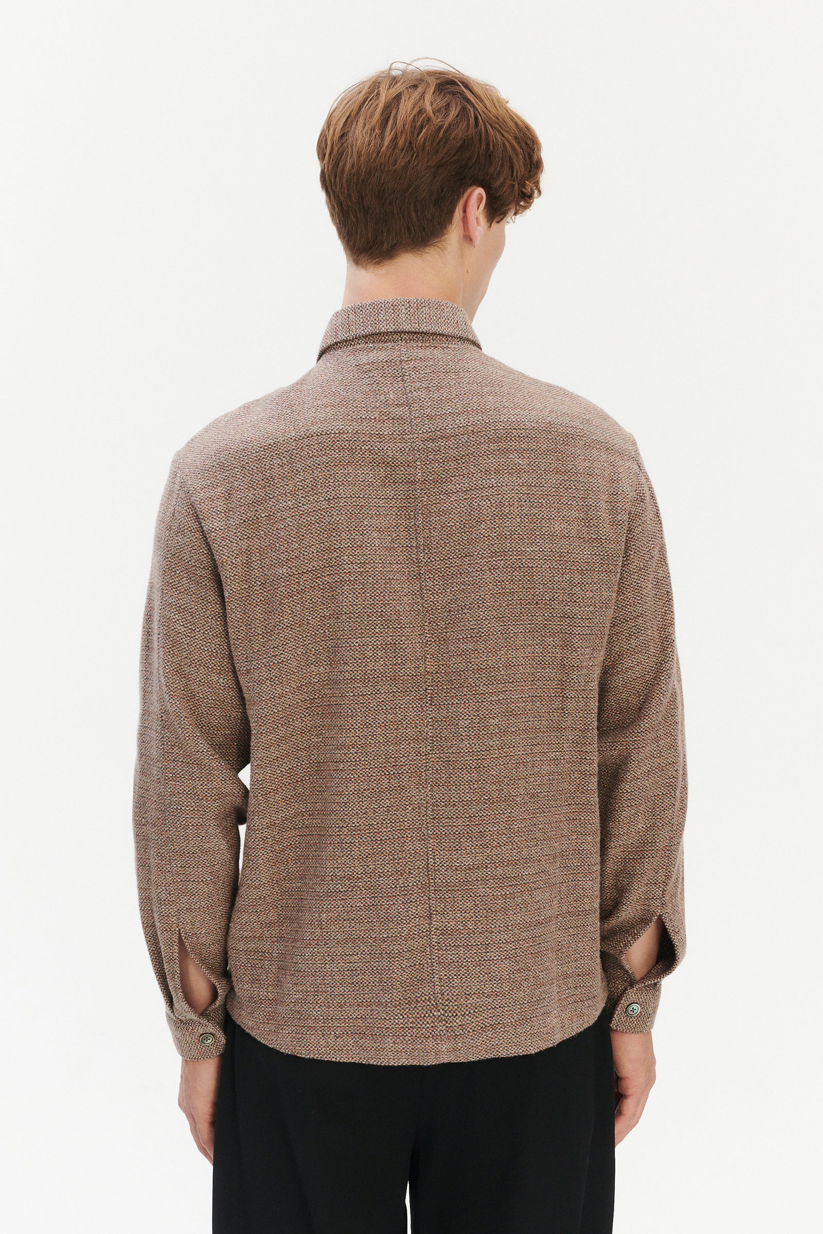 Architect's Shirt in Rusty Brown Structural Blend of Cotton and Hemp