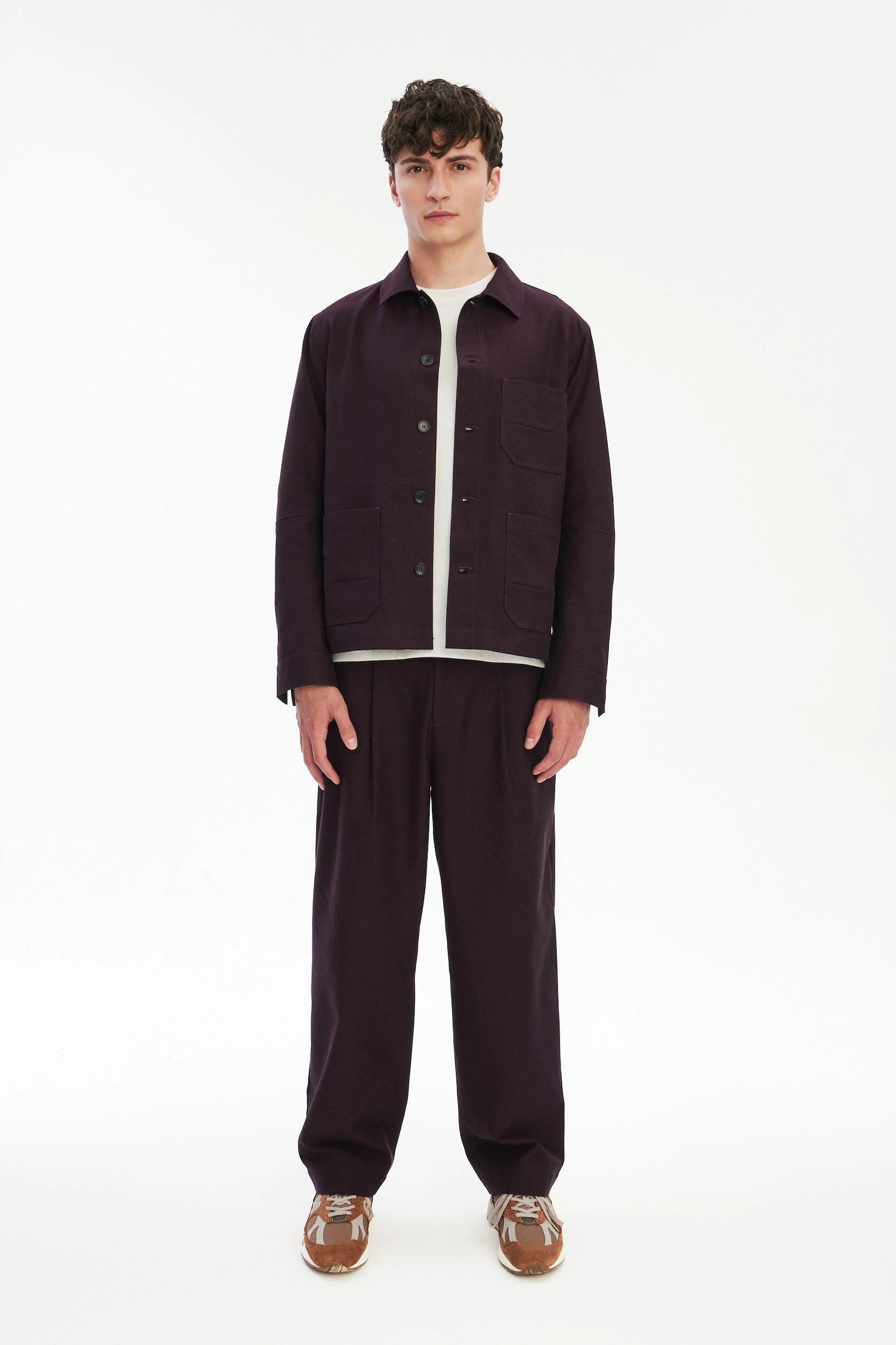 Amsterdam Trousers in the Wine Finest Italian Cotton by Subalpino