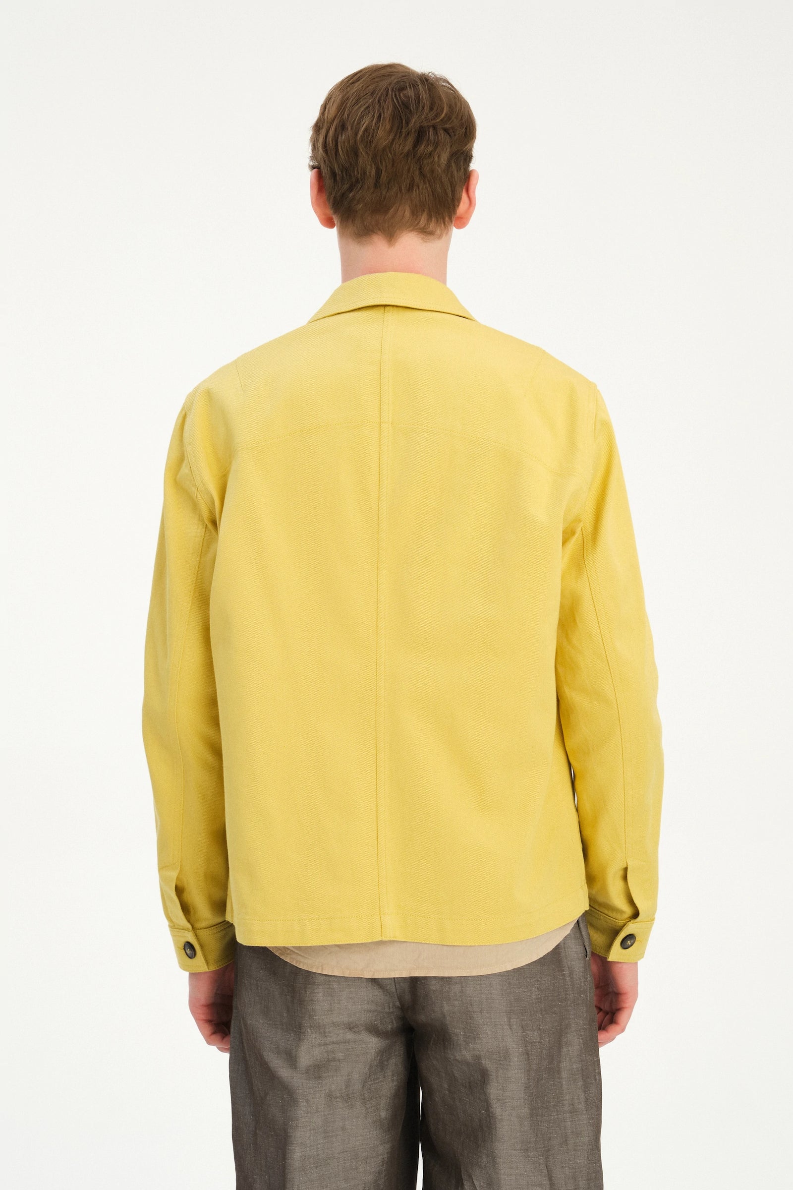 Dijon Workwear Jacket in a Japanese Cotton - Yellow