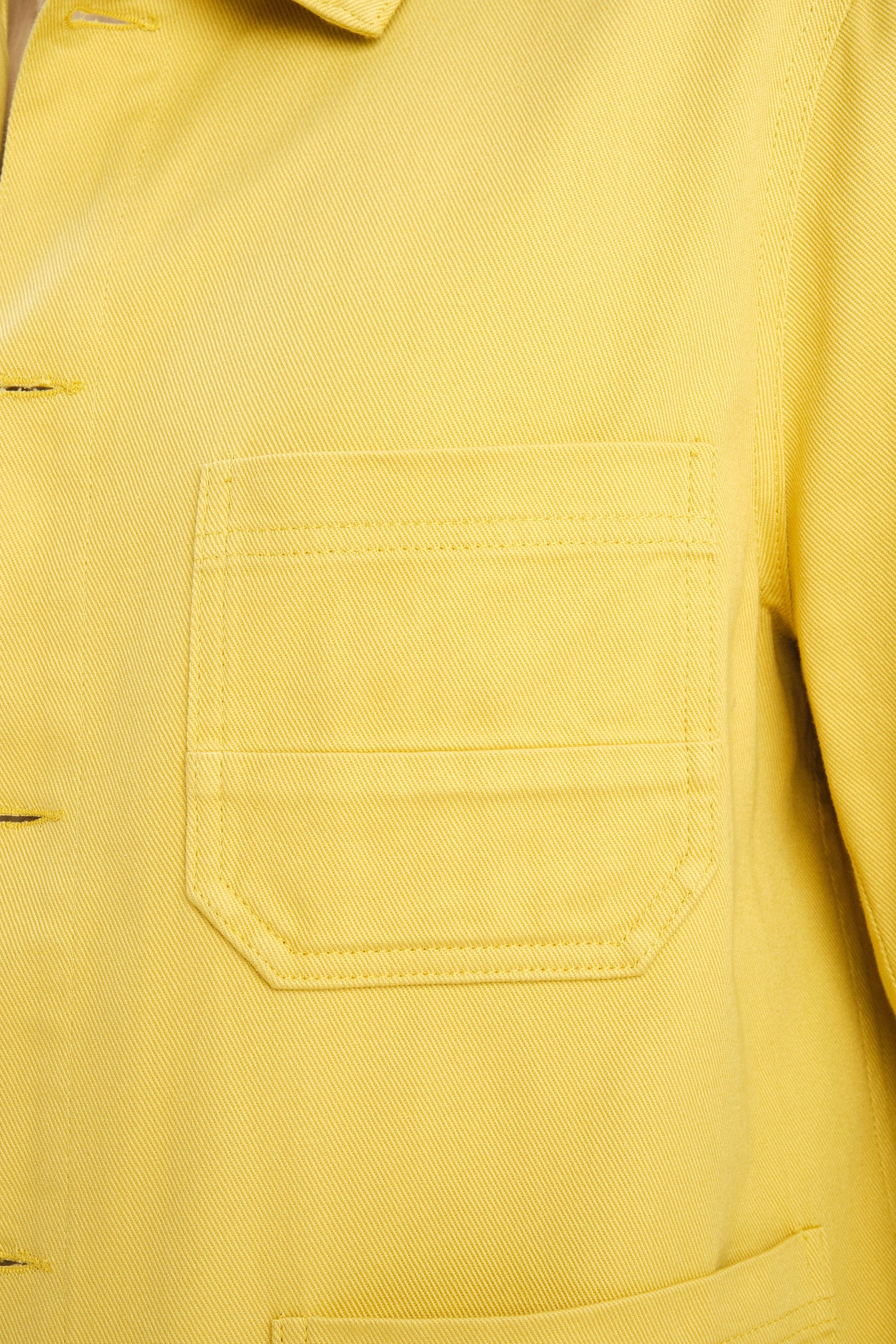 Dijon Workwear Jacket in a Japanese Cotton - Yellow