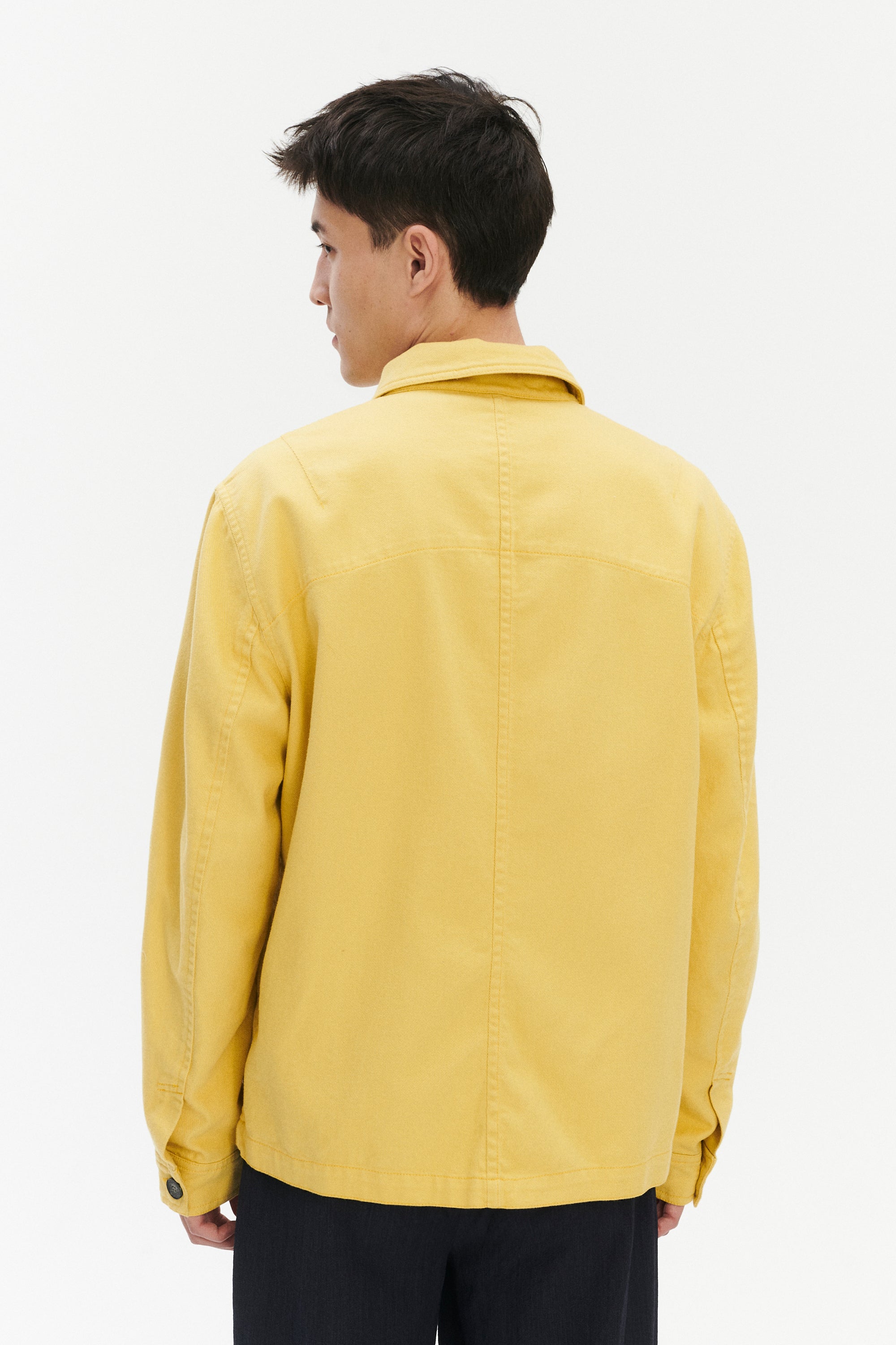 Pre-Order - French Workwear Jacket in a Japanese Cotton - Yellow
