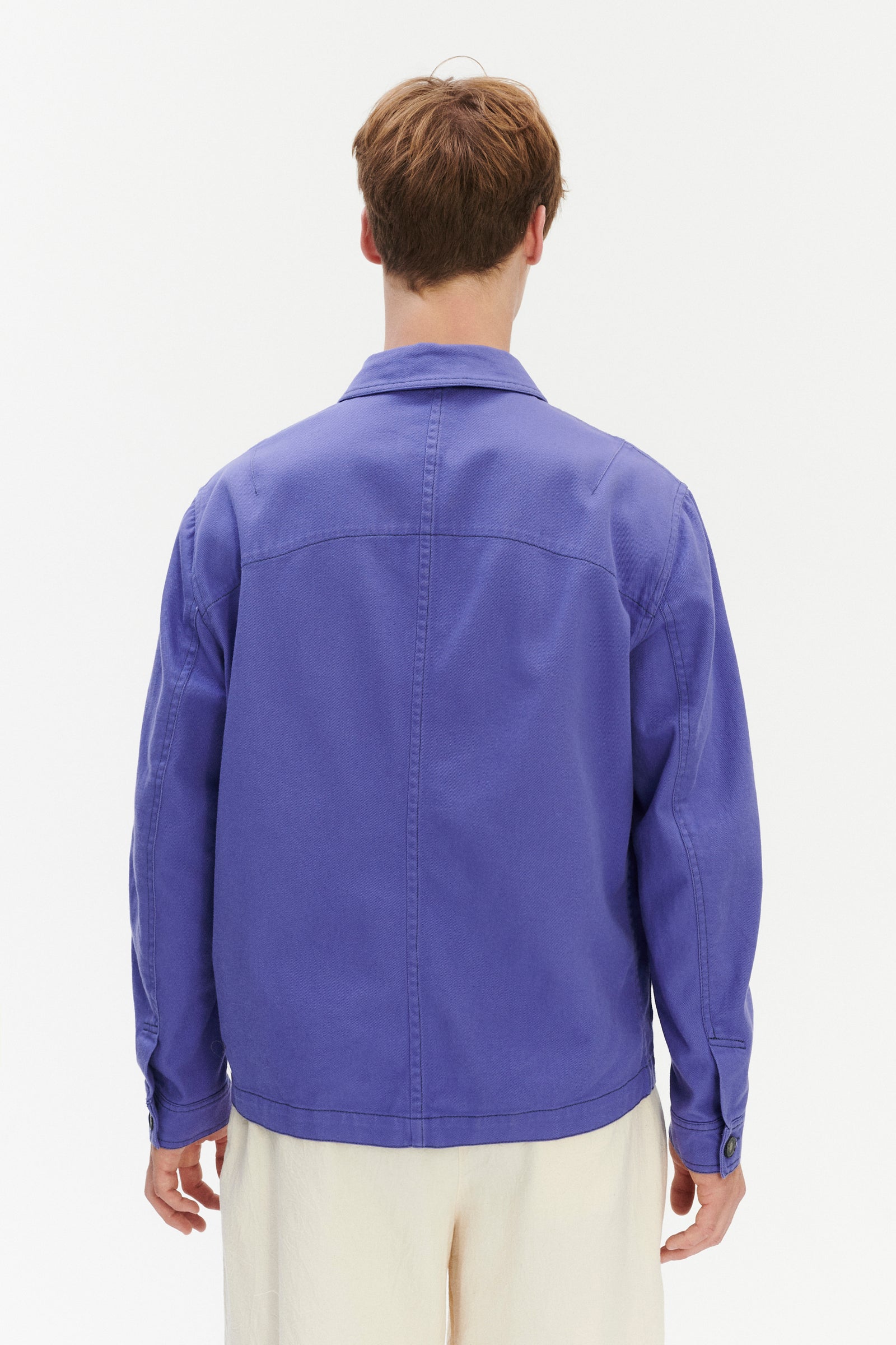 Dijon Workwear Jacket in a Japanese Cotton - Purple