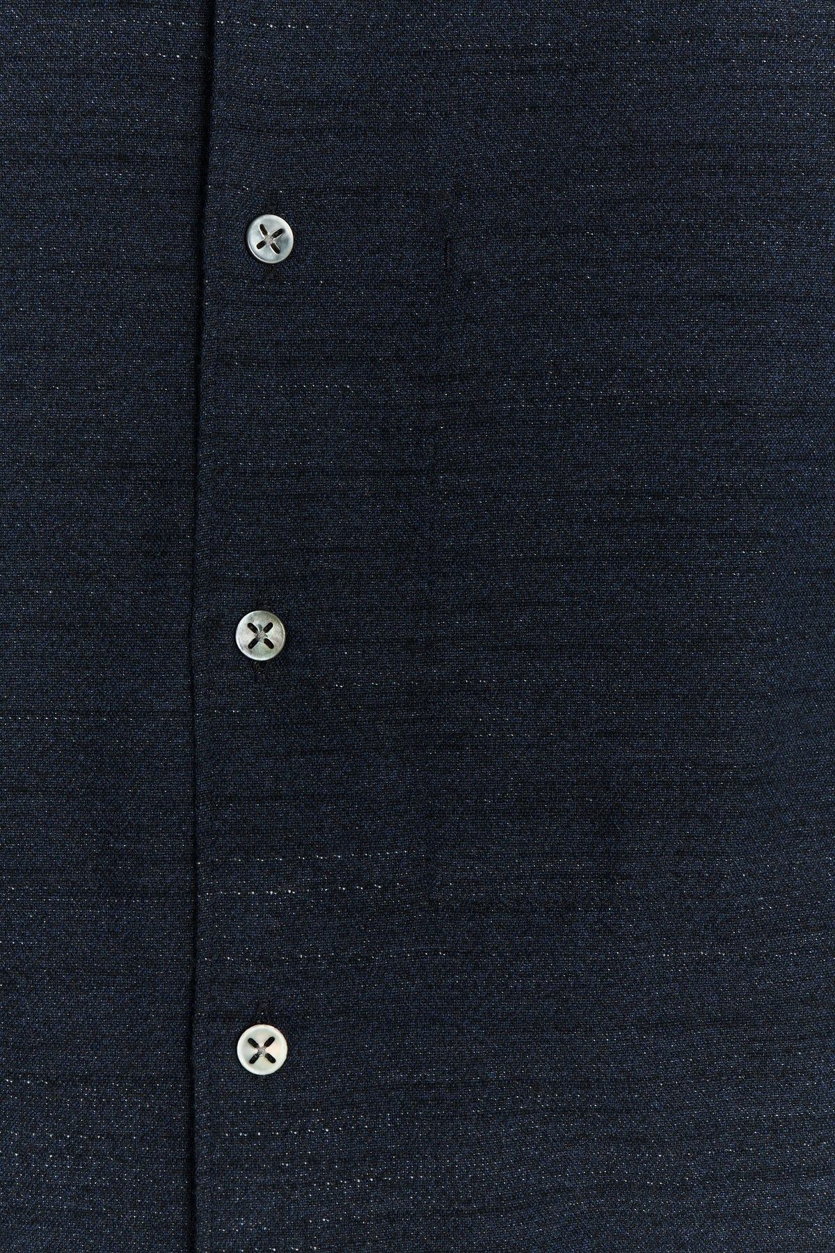 Feel Good Shirt in the Finest Navy Blue, Black and Grey Italian Cotton and Wool