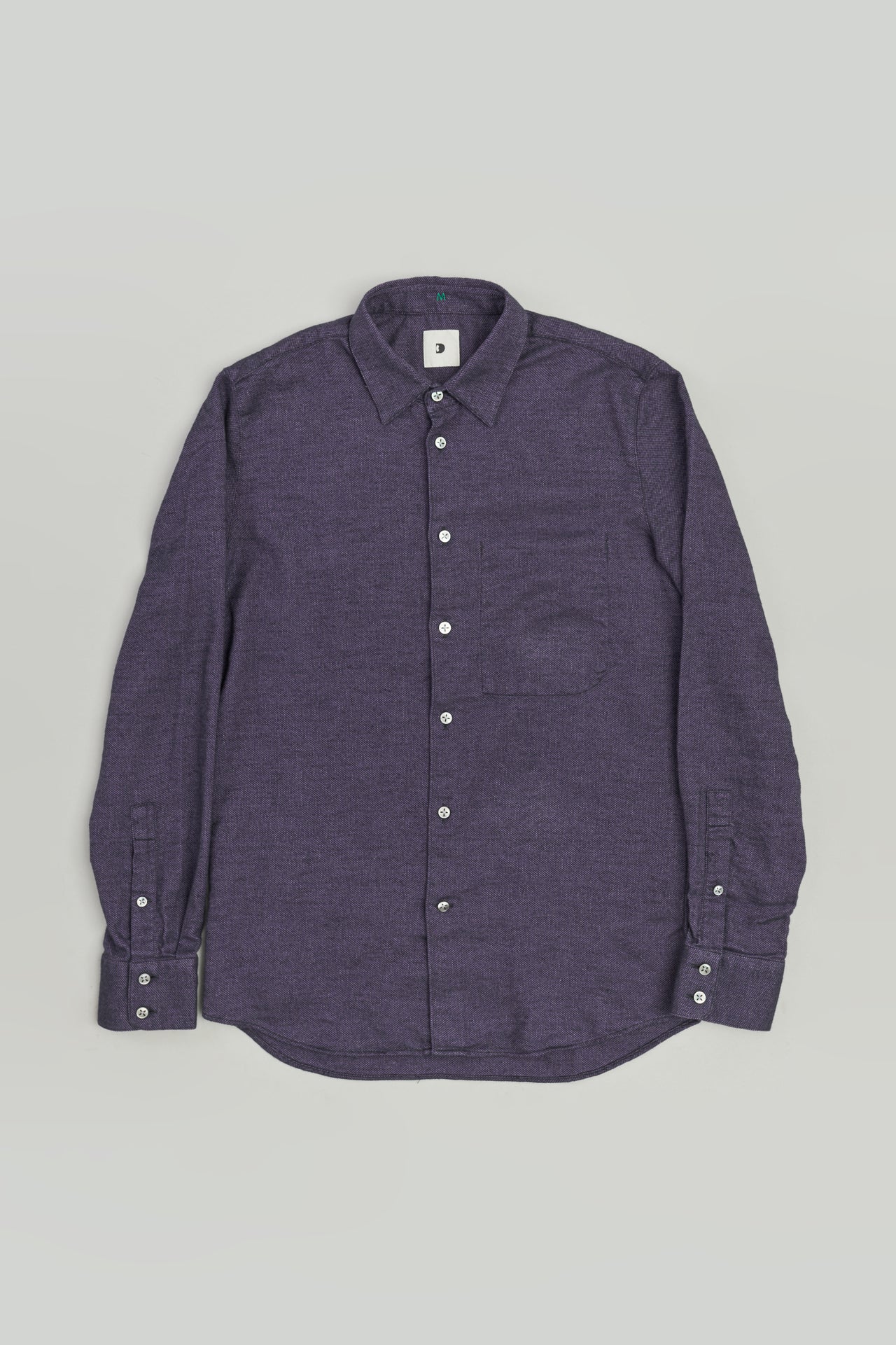 Feel Good Shirt in the Softest Purple Double Brushed Italian Cotton Flannel