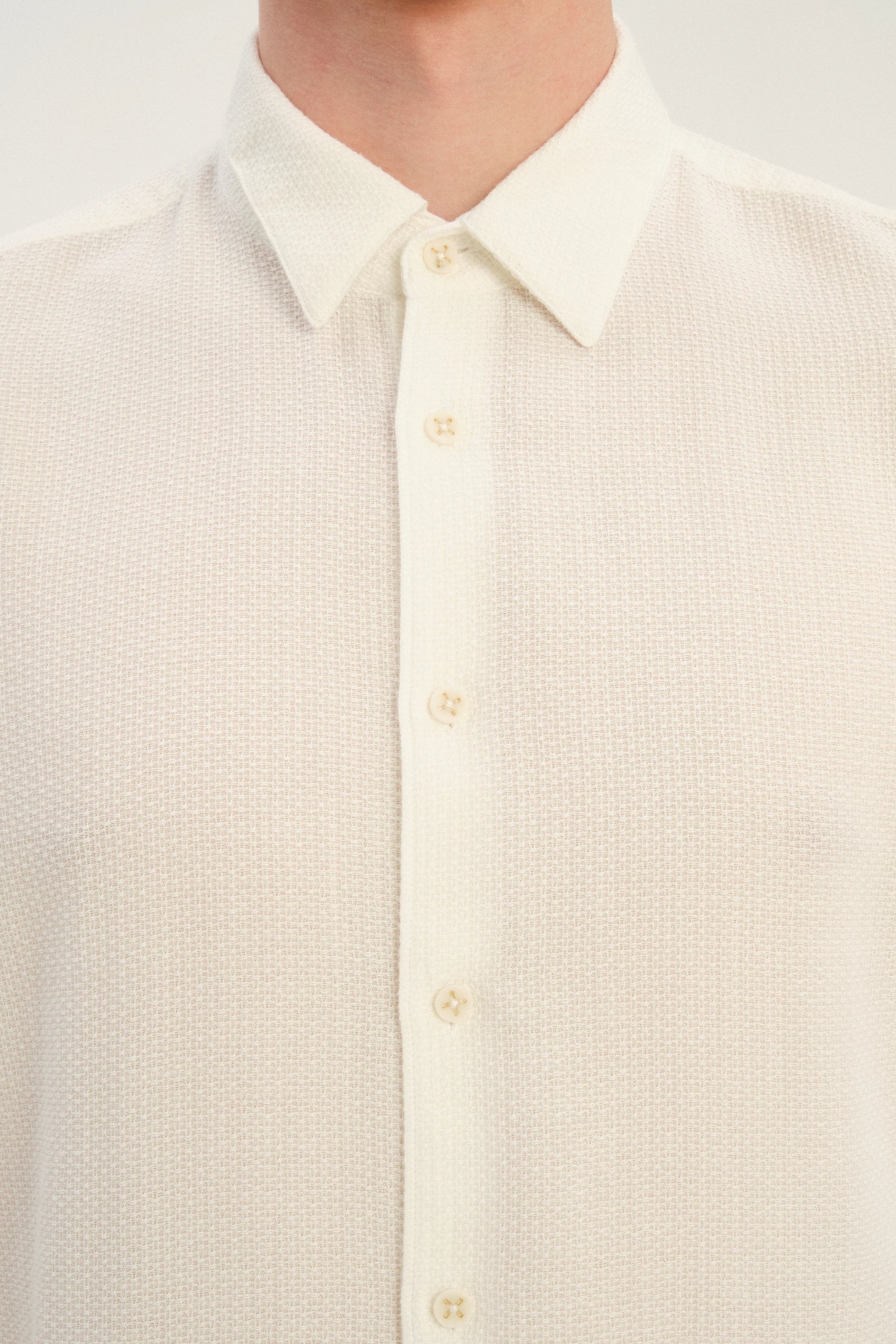 Feel Good Shirt in a White Airy Portuguese Cotton