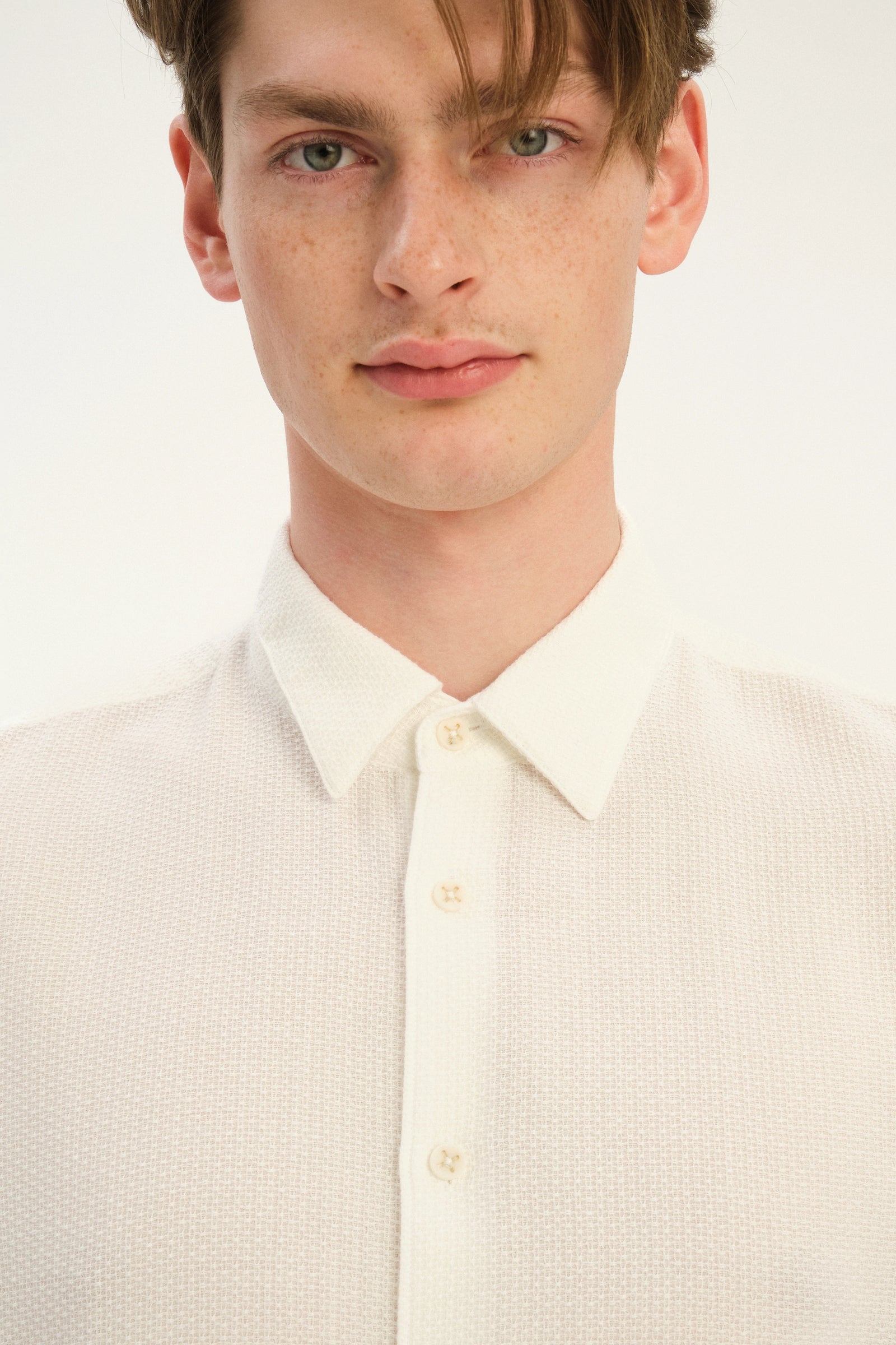 Feel Good Shirt in a White Airy Portuguese Cotton