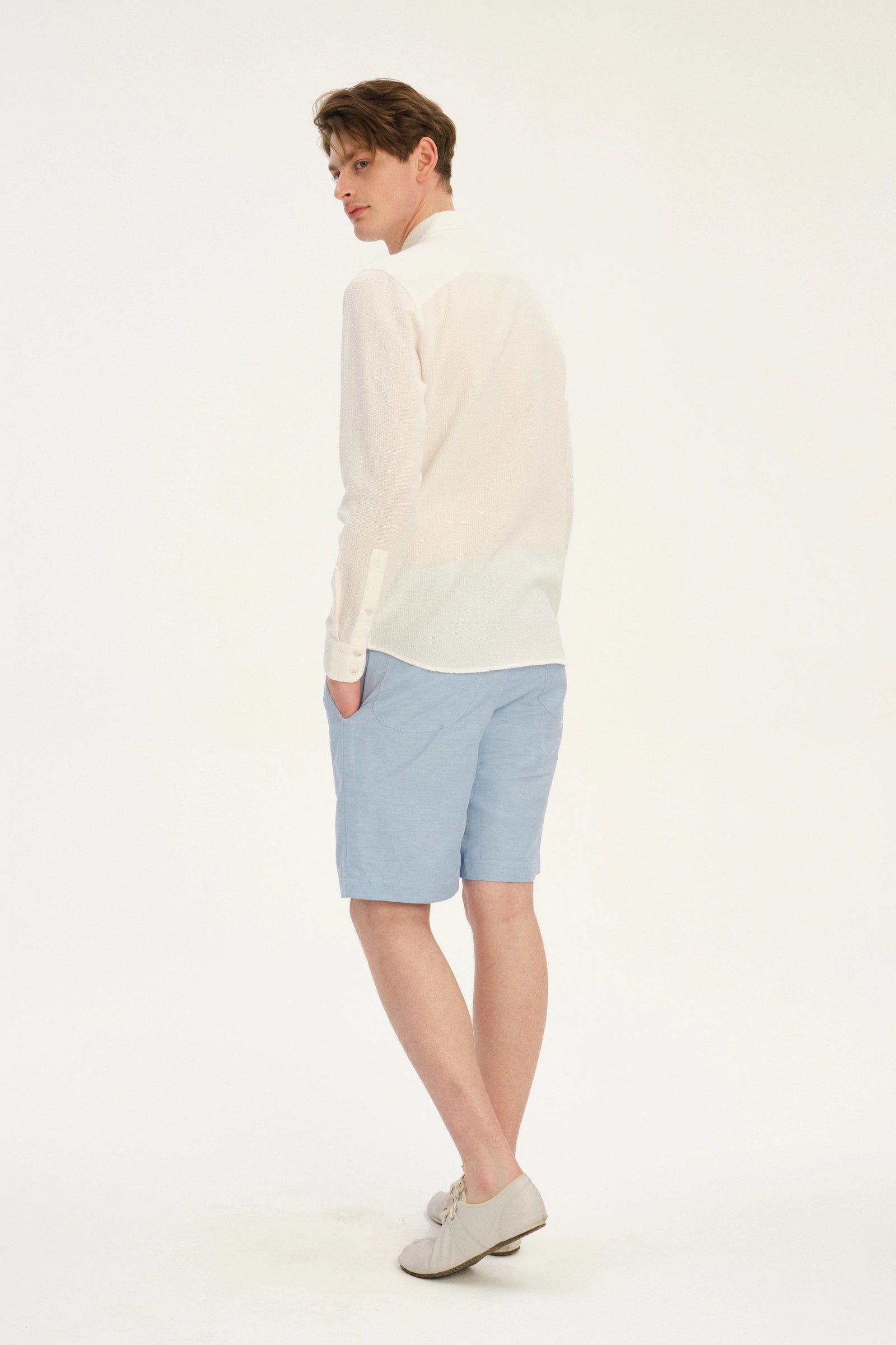 Feel Good Shirt in a White Airy Portuguese Cotton