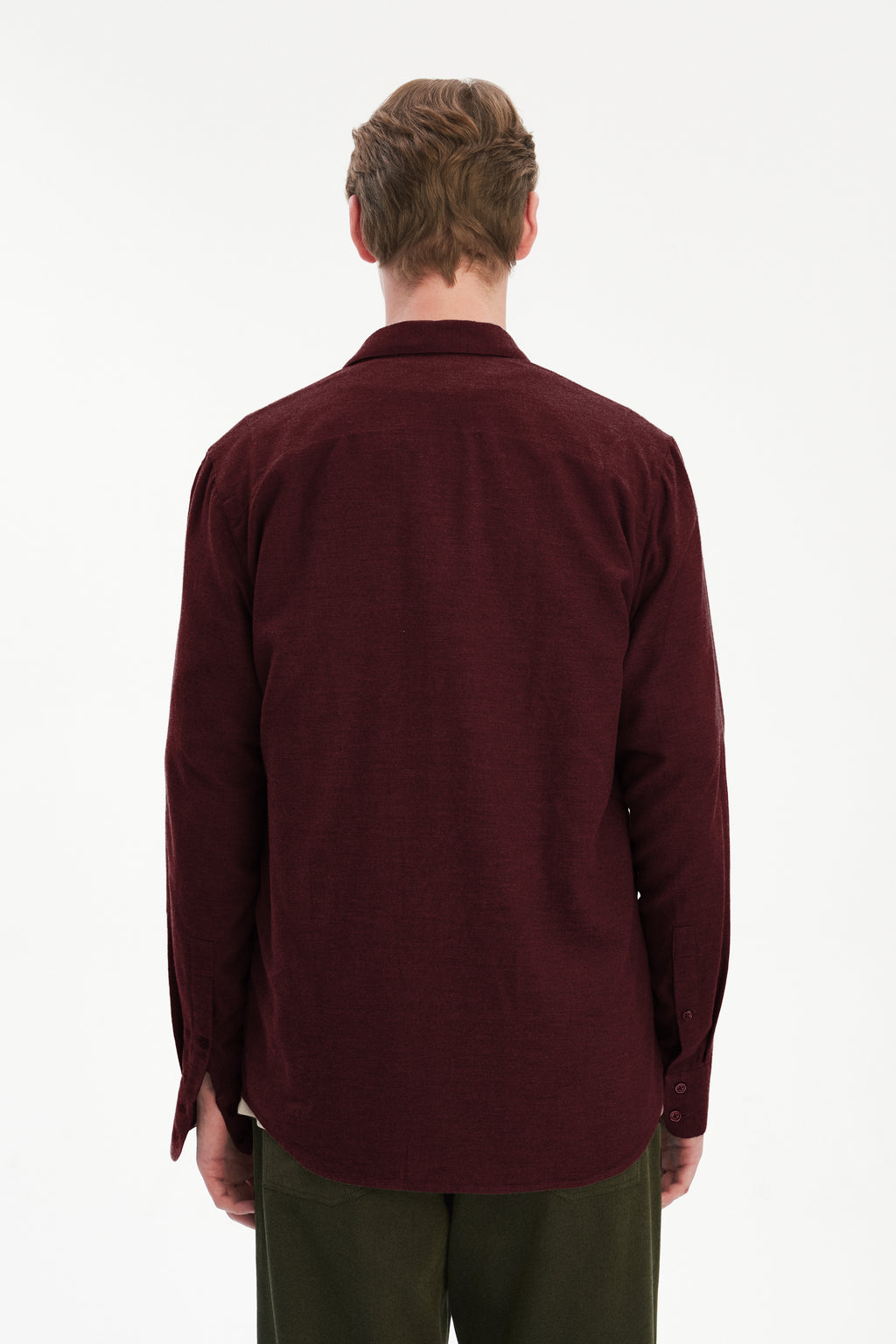 Feel Good Shirt in a Wine Recycled Structural Flannel