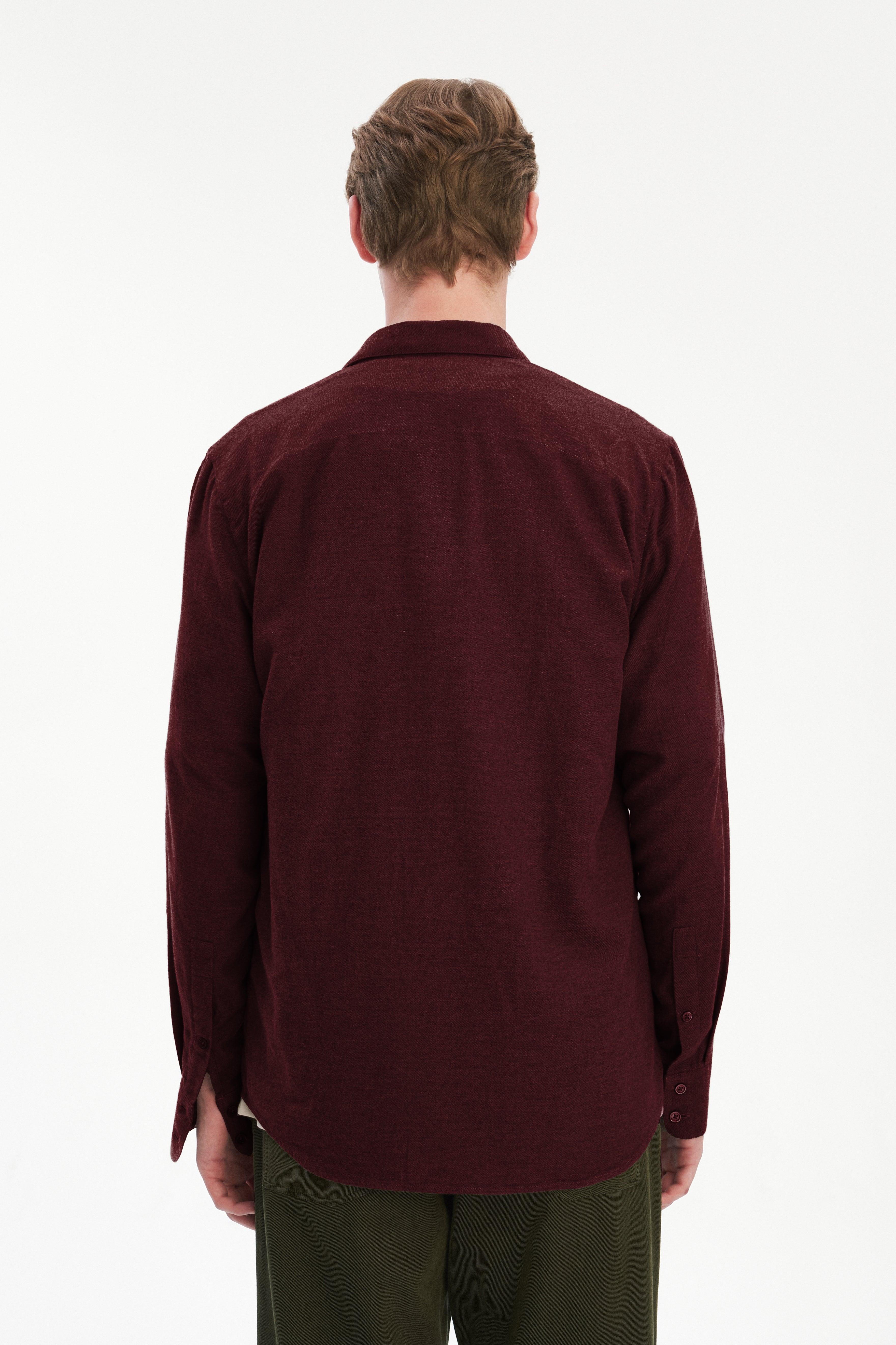 Feel Good Shirt in a Wine Recycled Structural Flannel