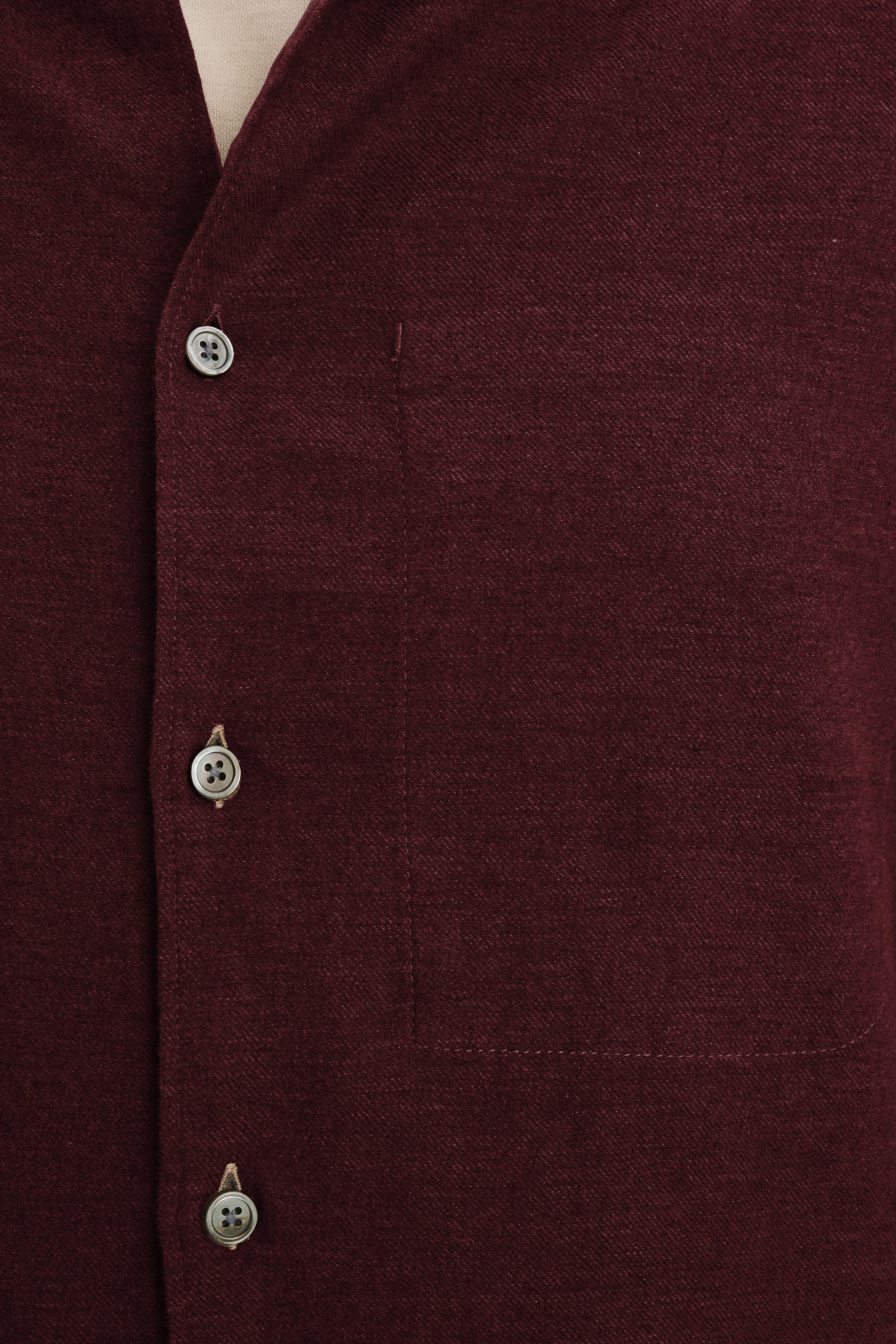 Feel Good Shirt in a Wine Recycled Structural Flannel