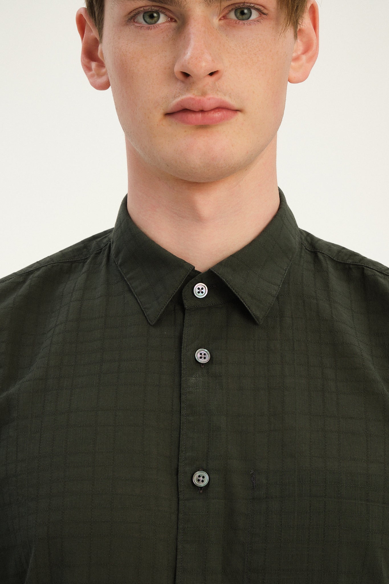 Feel Good Shirt in an Airy Forest Green Italian Cotton - Exclusive